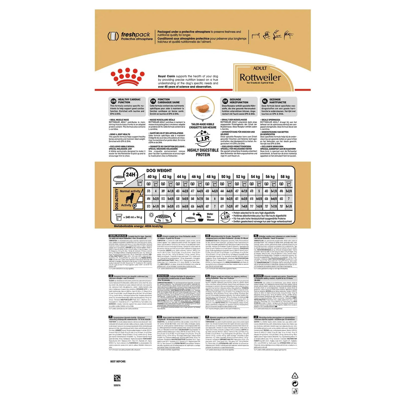 Royal Canin Dog Food Adult Rottweiler - Kellyville Pets