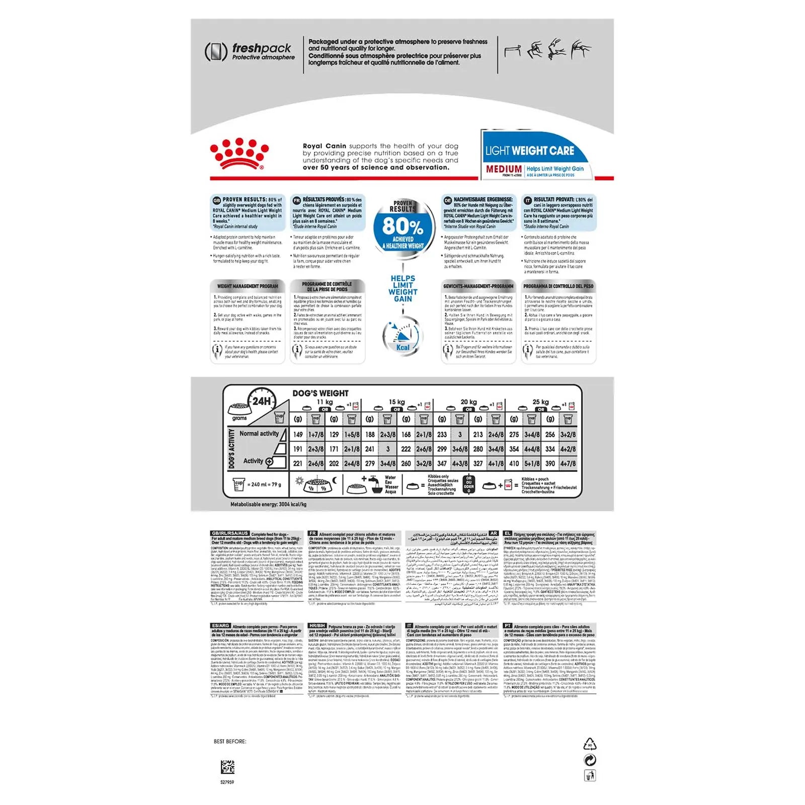 Royal Canin Dog Food Light Weight Care Medium - Kellyville Pets