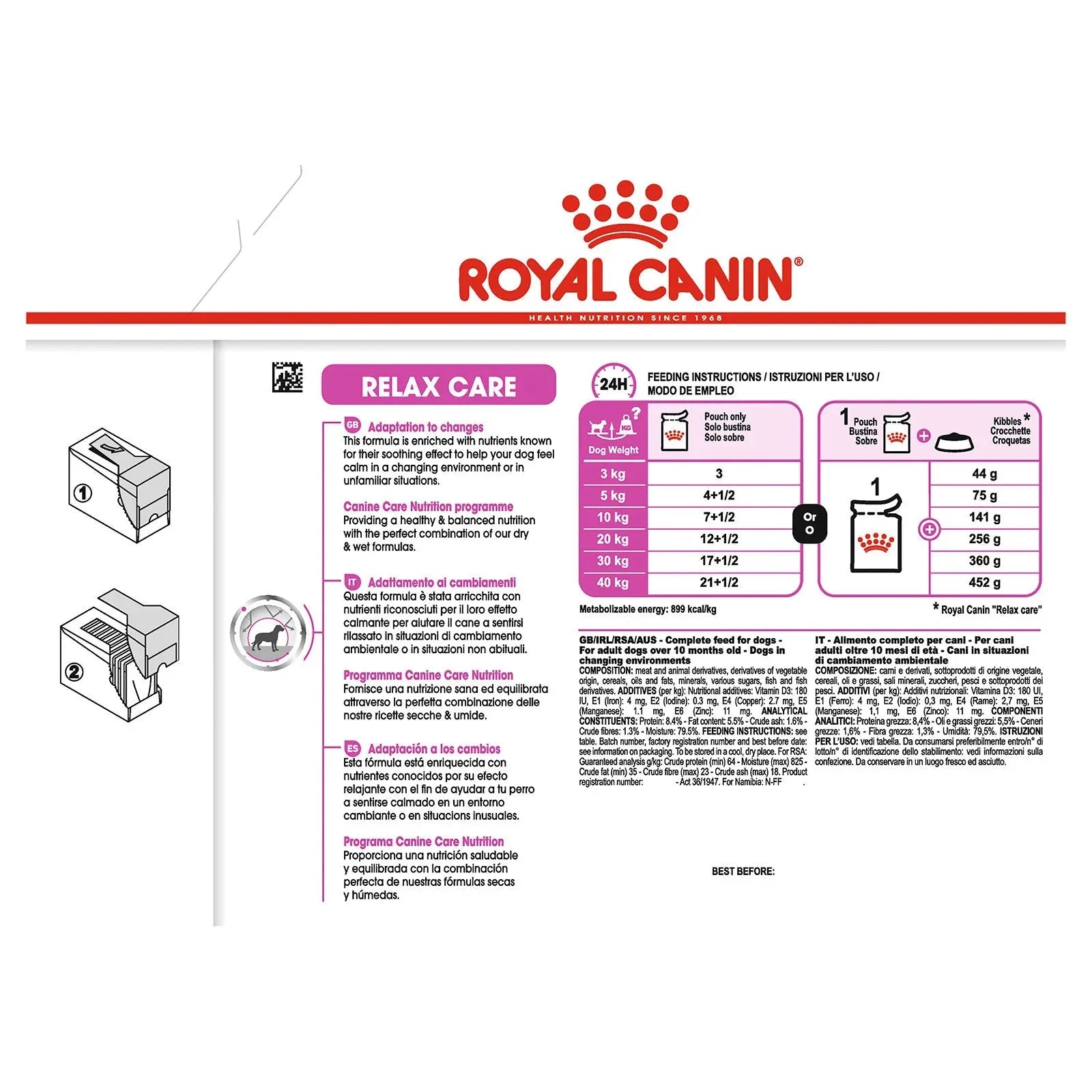 Royal Canin Dog Food Pouch Relax Care - Kellyville Pets