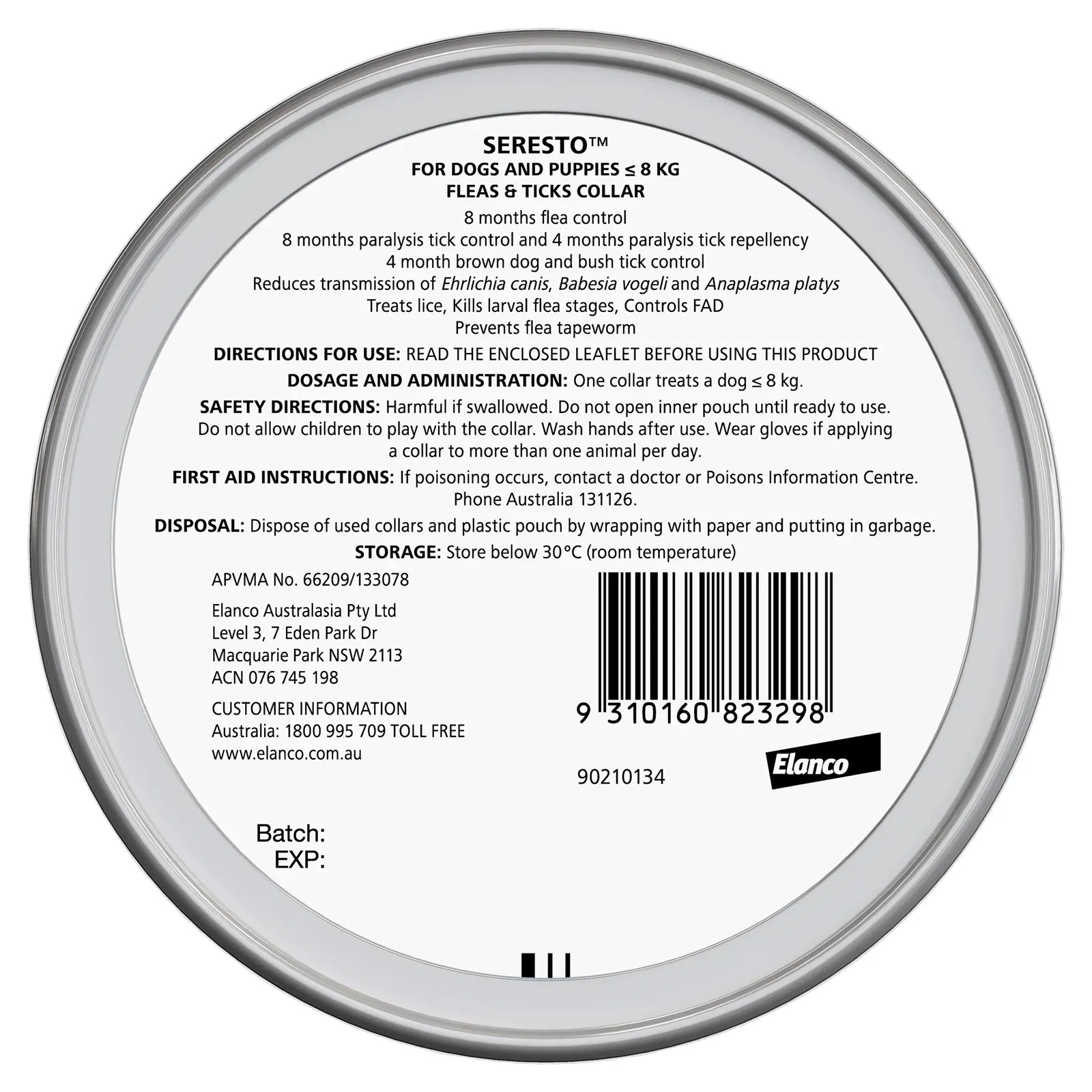 Seresto Collar Flea & Tick Prevention For Dogs - Kellyville Pets