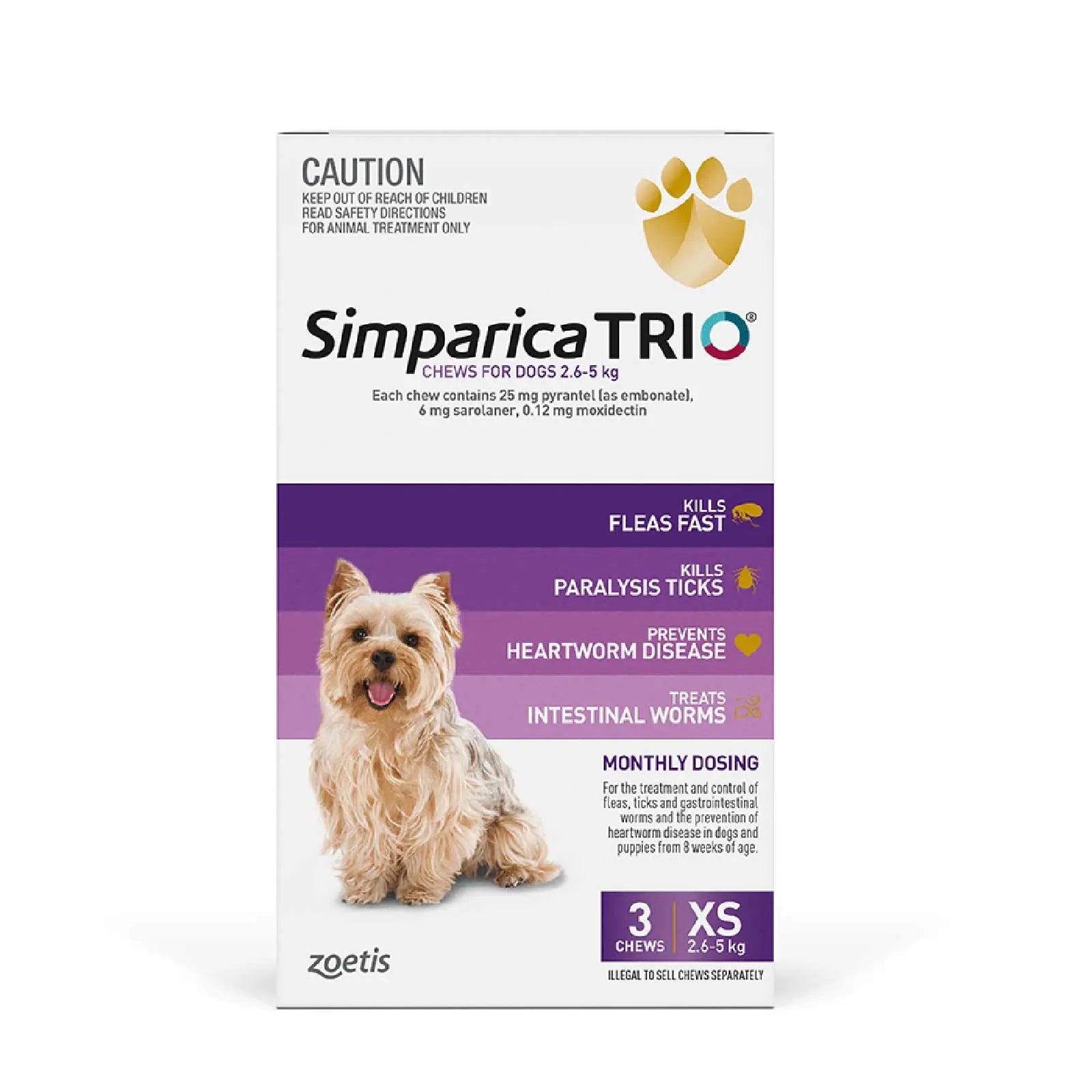 Simparica Trio for Dogs - Kellyville Pets