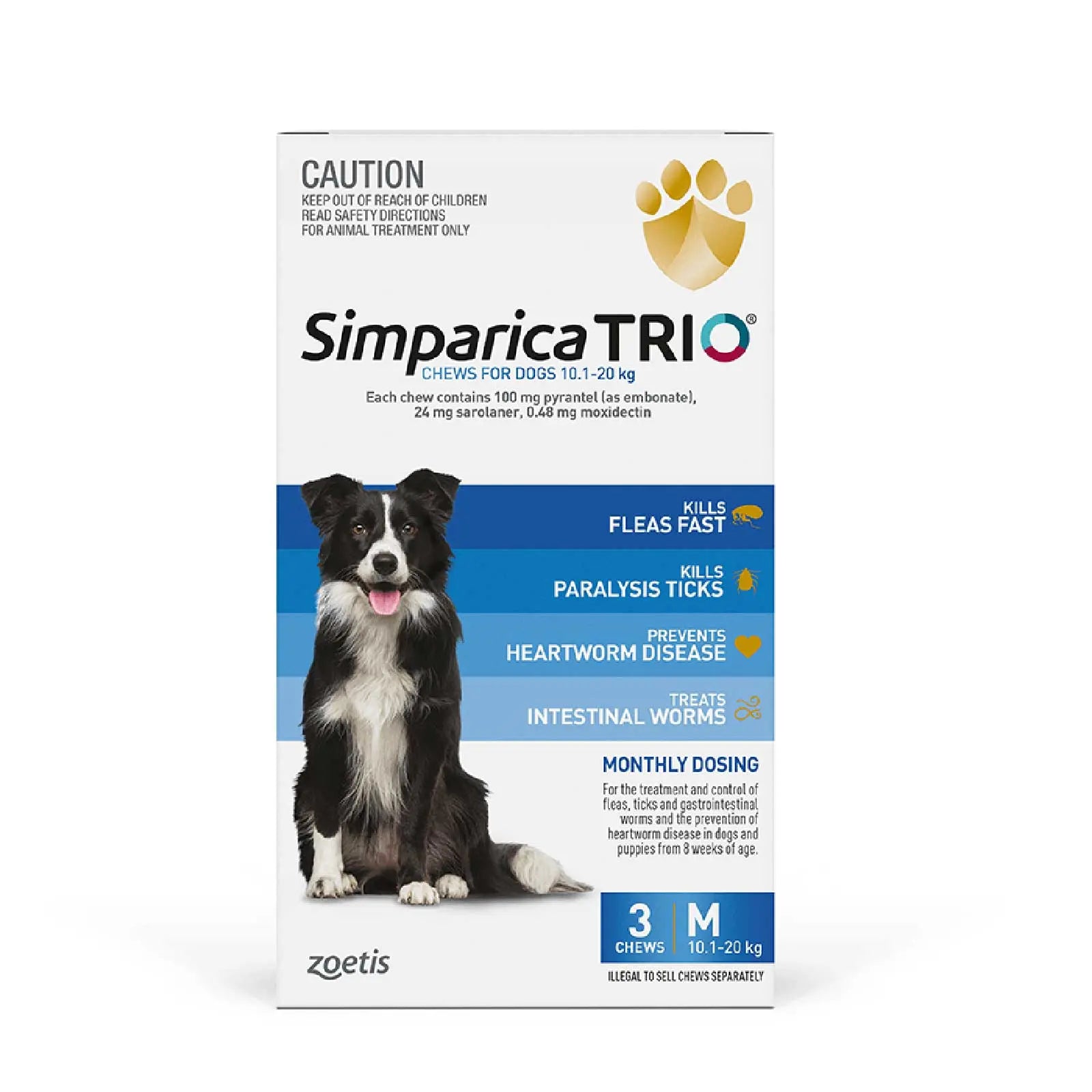 Simparica Trio for Dogs - Kellyville Pets