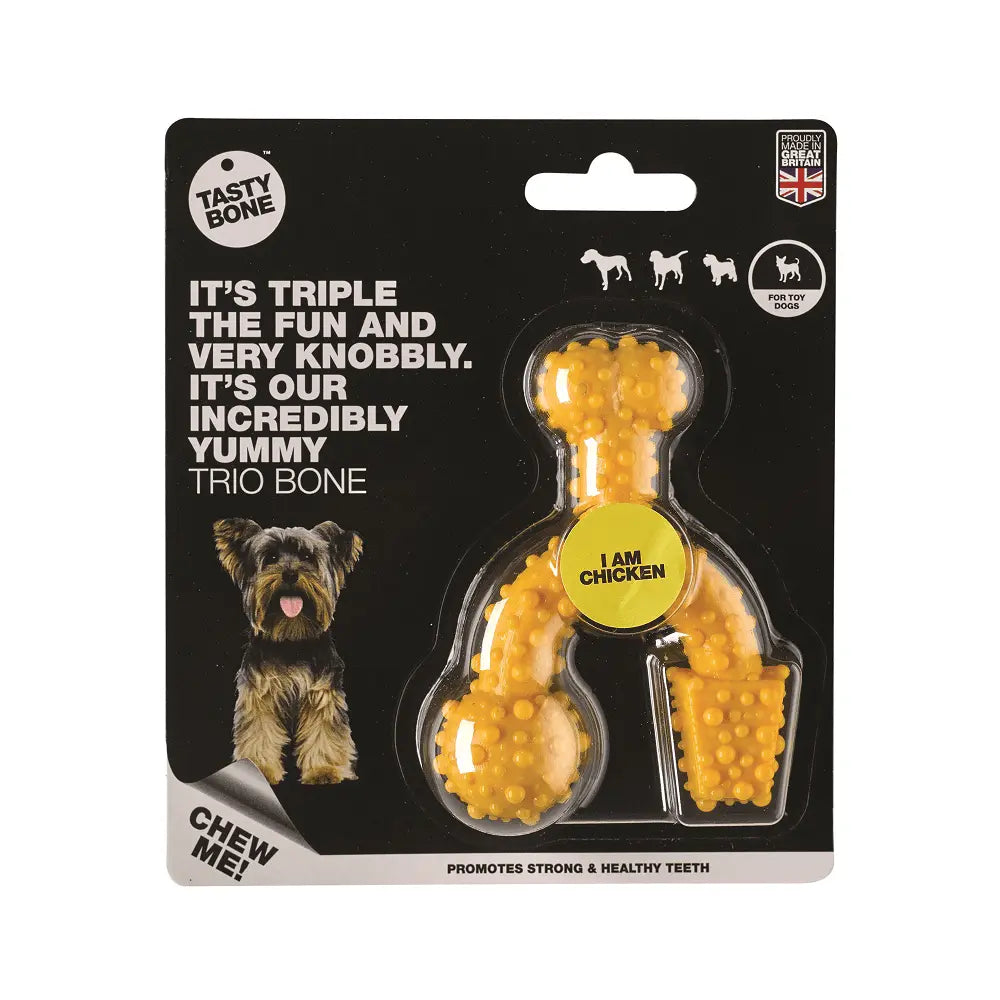 Tasty Bone Nylon Trio Chicken Dog Toy - Kellyville Pets