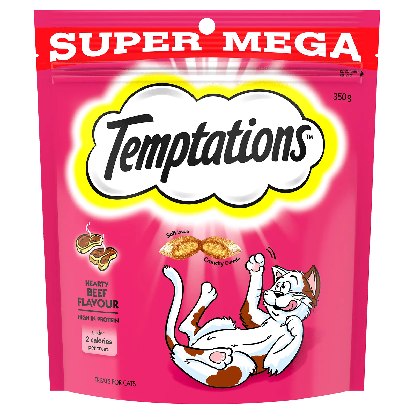 Temptations Hearty Beef Flavour Cat Treats - Kellyville Pets