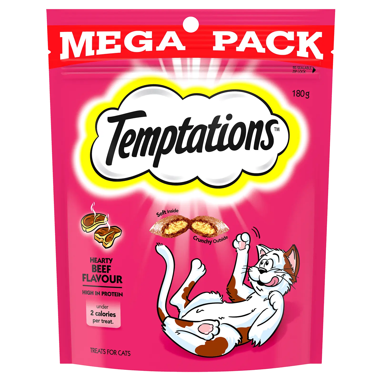 Temptations Hearty Beef Flavour Cat Treats - Kellyville Pets