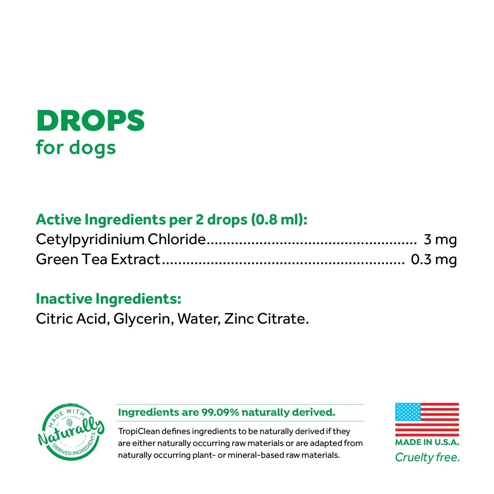 TropiClean Fresh Breath Drops For Dogs - Kellyville Pets