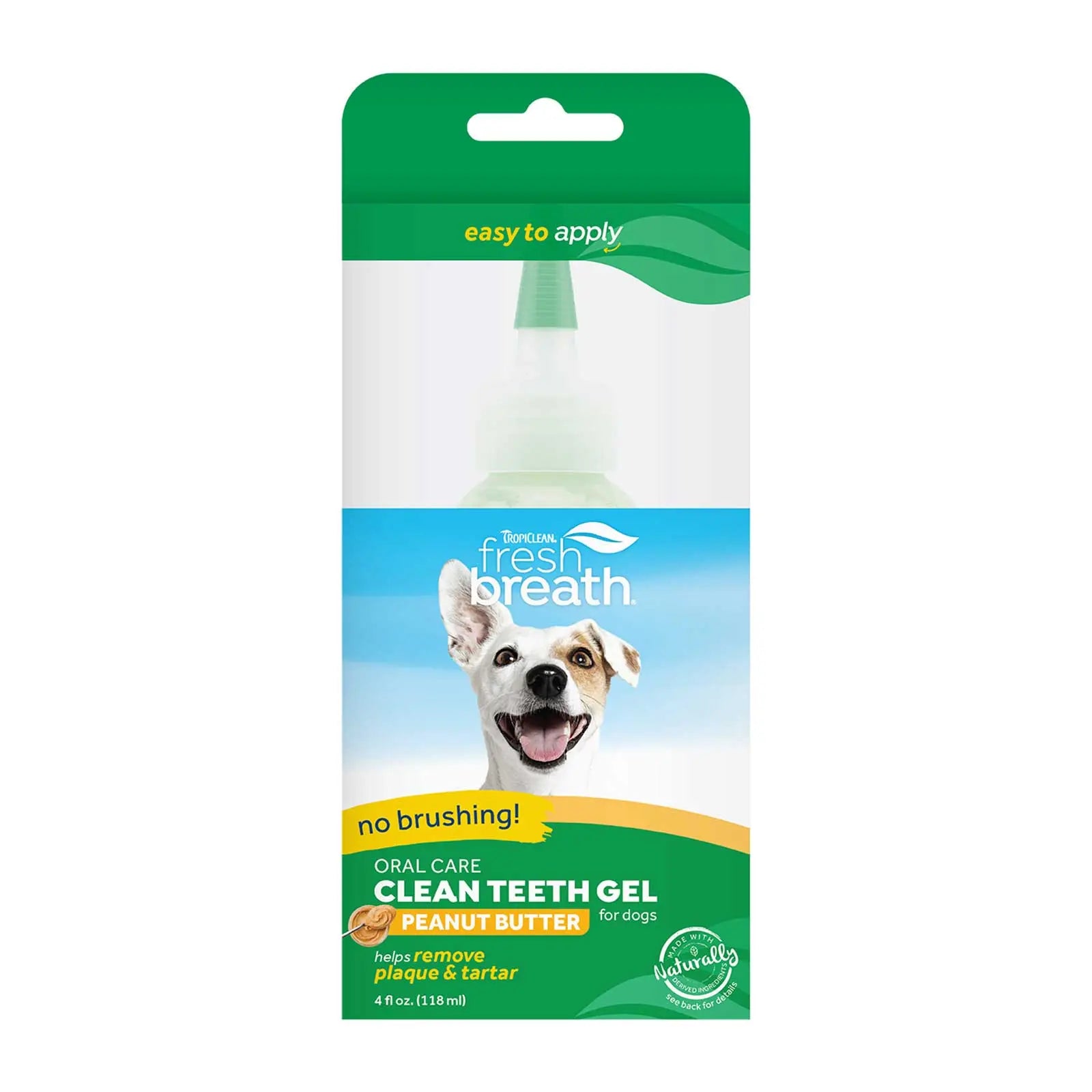 TropiClean Fresh Breath Oral Care Clean Teeth Gel Peanut Butter for Dogs - Kellyville Pets