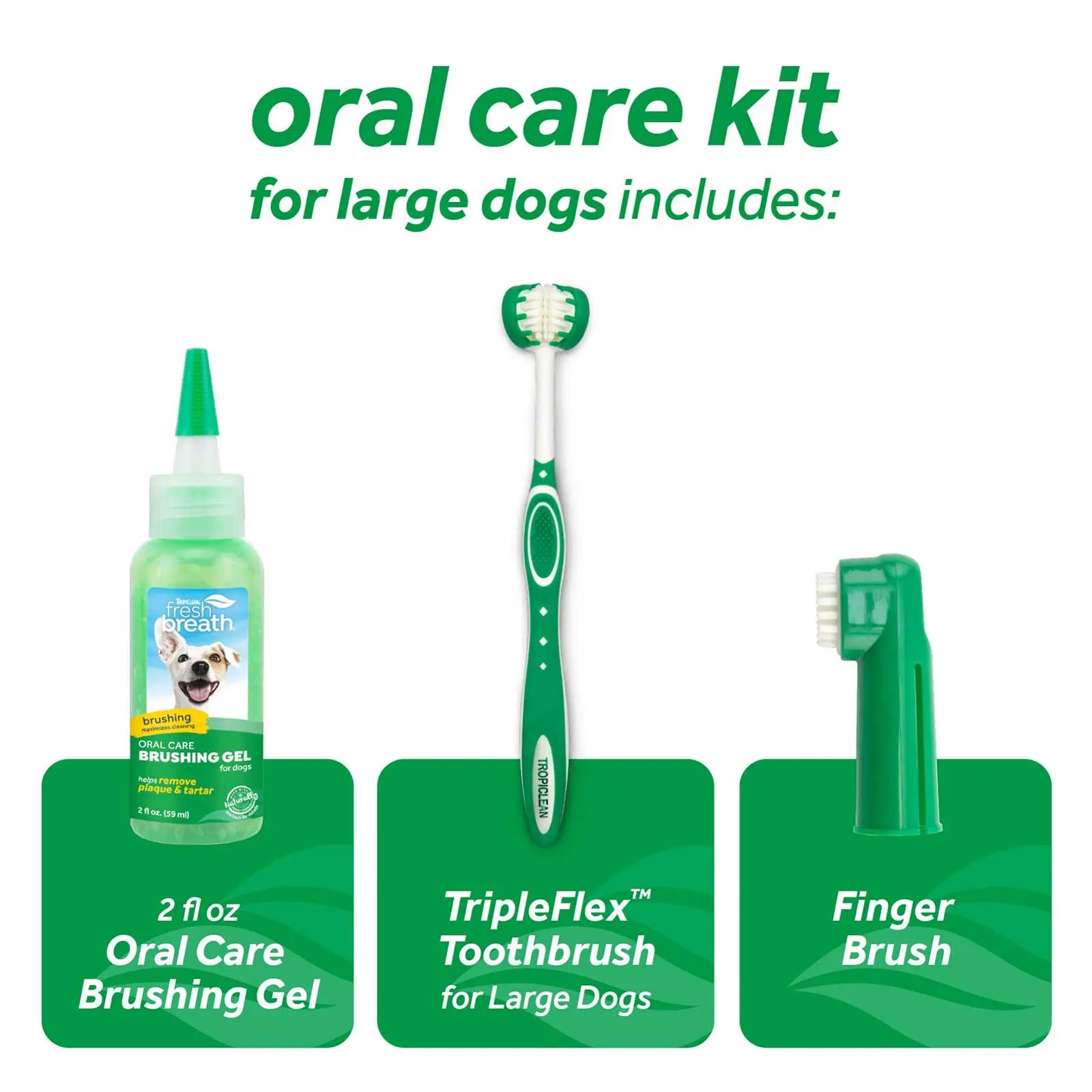 TropiClean Fresh Breath Oral Care Kit for Dogs - Kellyville Pets