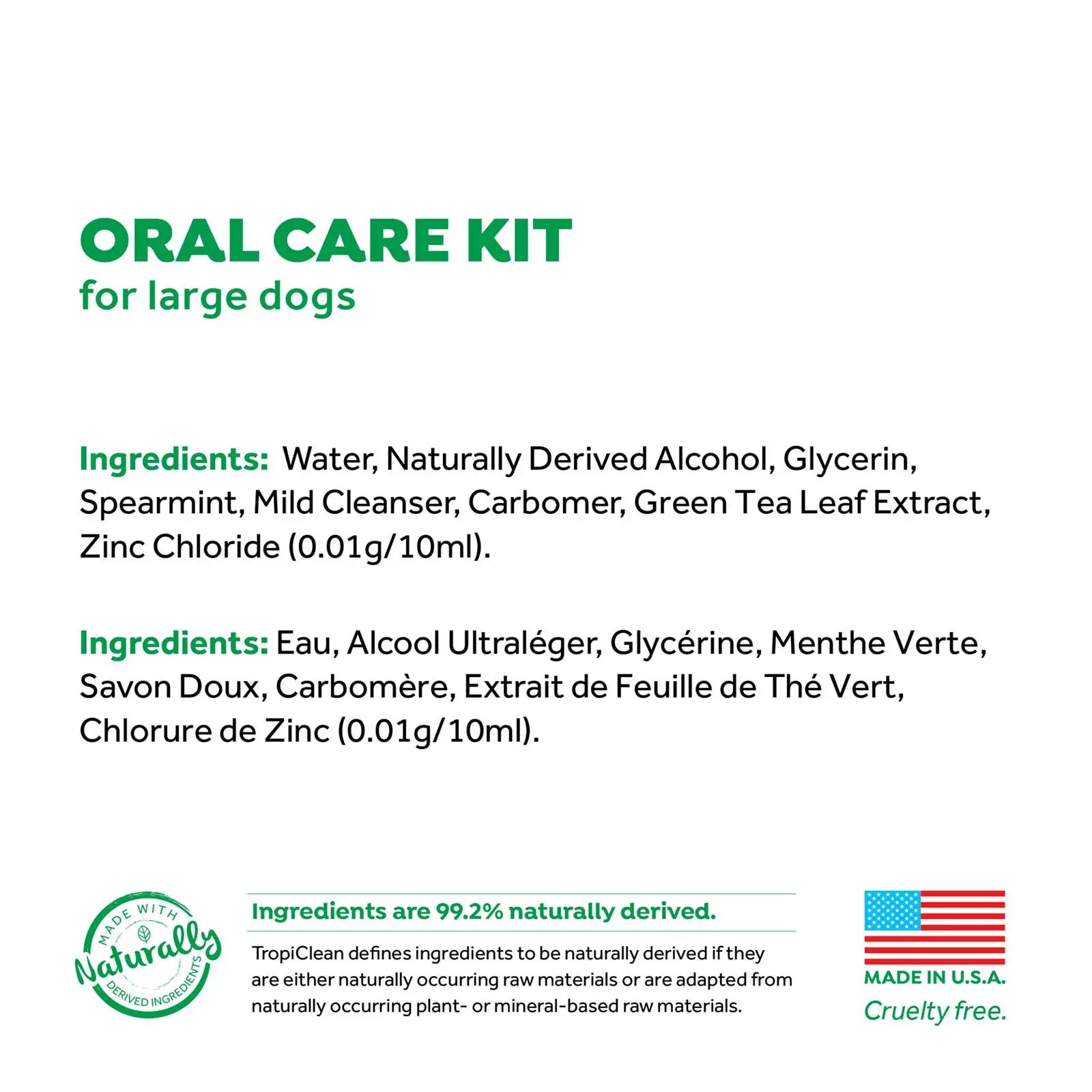 TropiClean Fresh Breath Oral Care Kit for Dogs - Kellyville Pets
