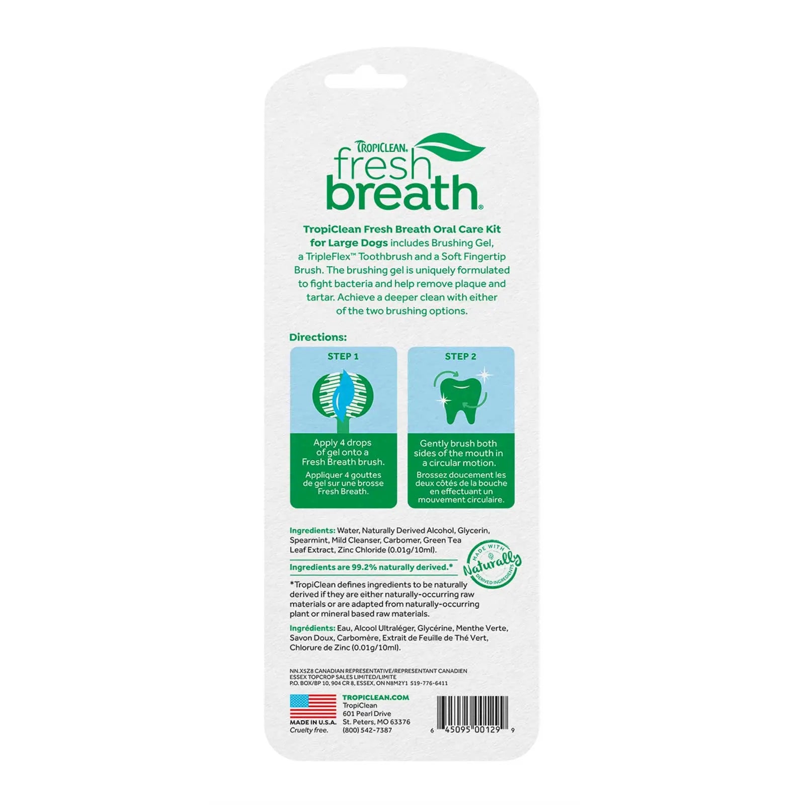 TropiClean Fresh Breath Oral Care Kit for Dogs - Kellyville Pets