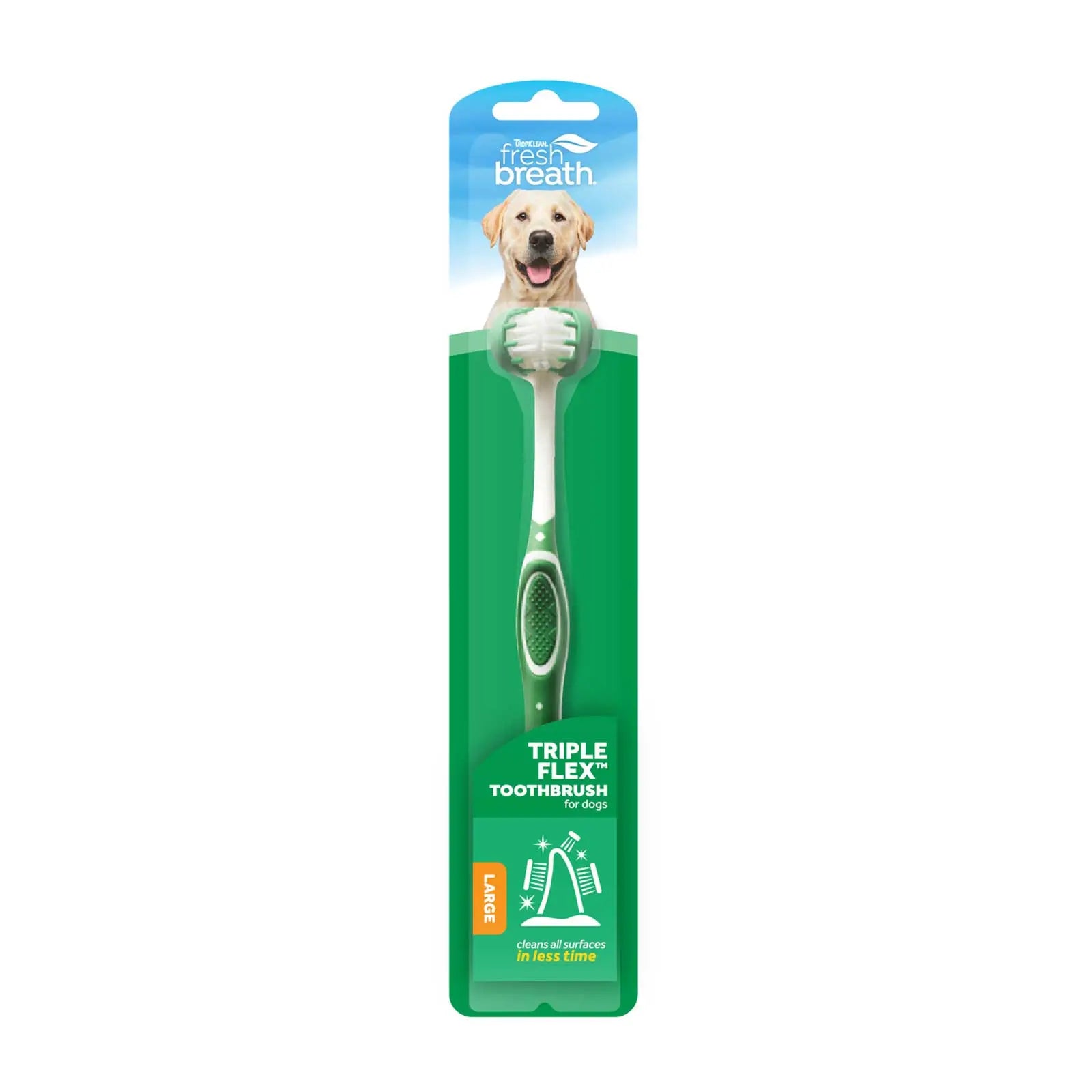 TropiClean Fresh Breath TripleFlex Toothbrush for Dogs - Kellyville Pets