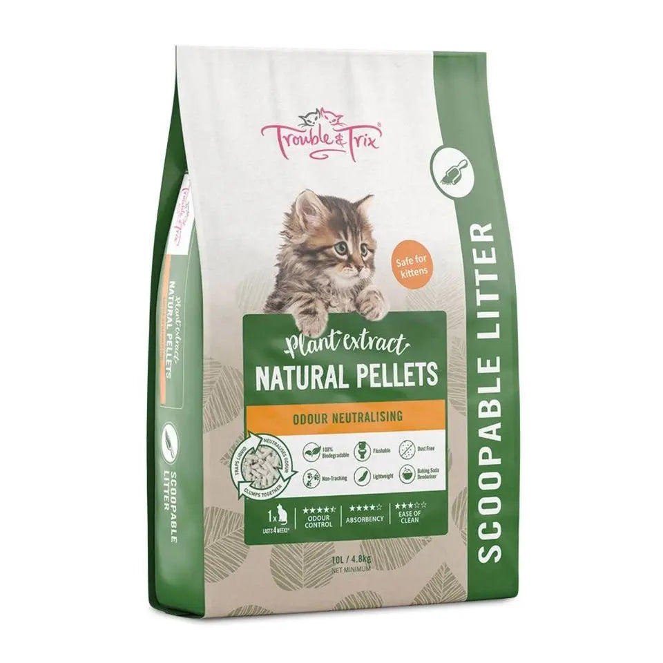 Trouble & Trix Clumping Cat Litter Natural - Kellyville Pets
