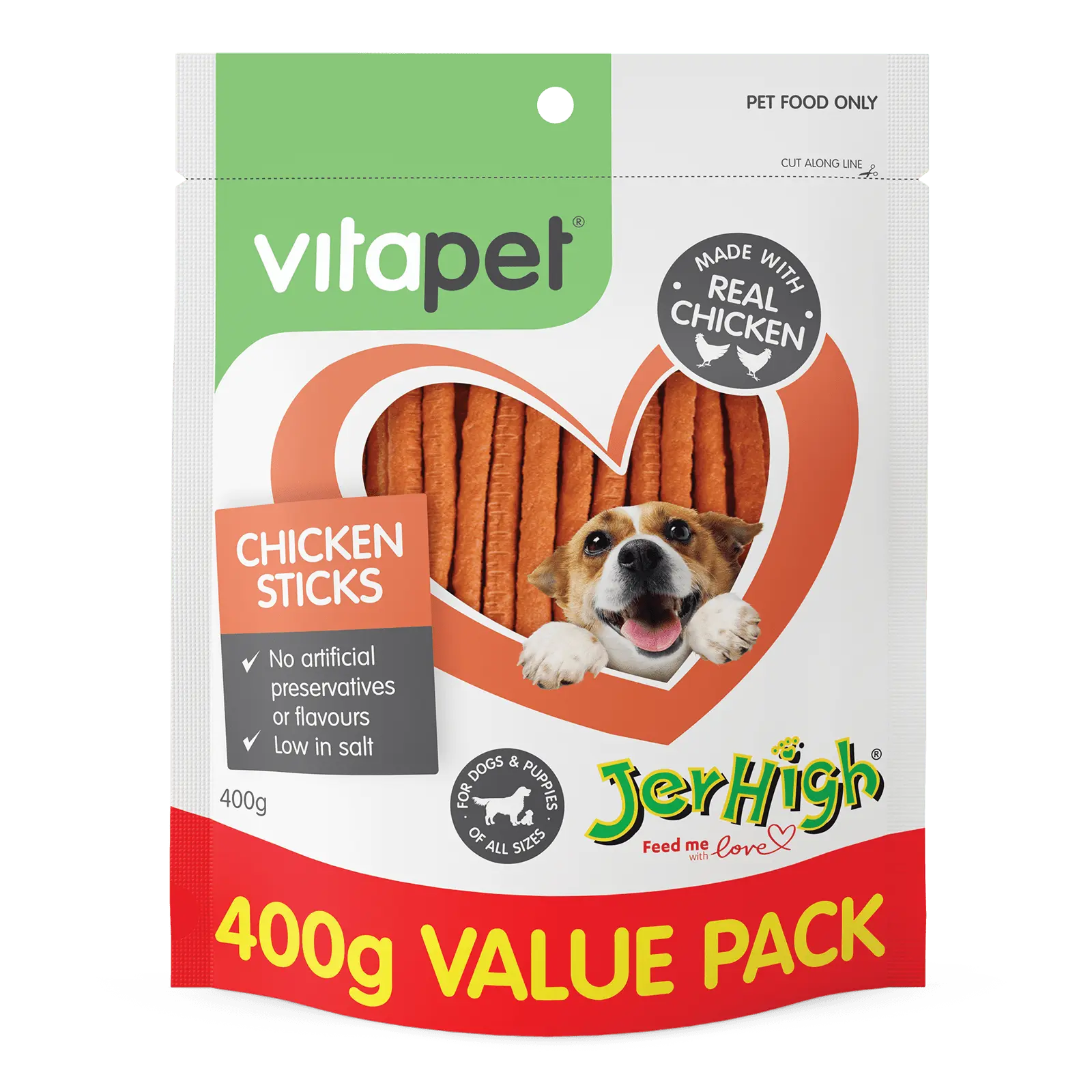 VitaPet JerHigh Chicken Sticks Dog Treat - Kellyville Pets
