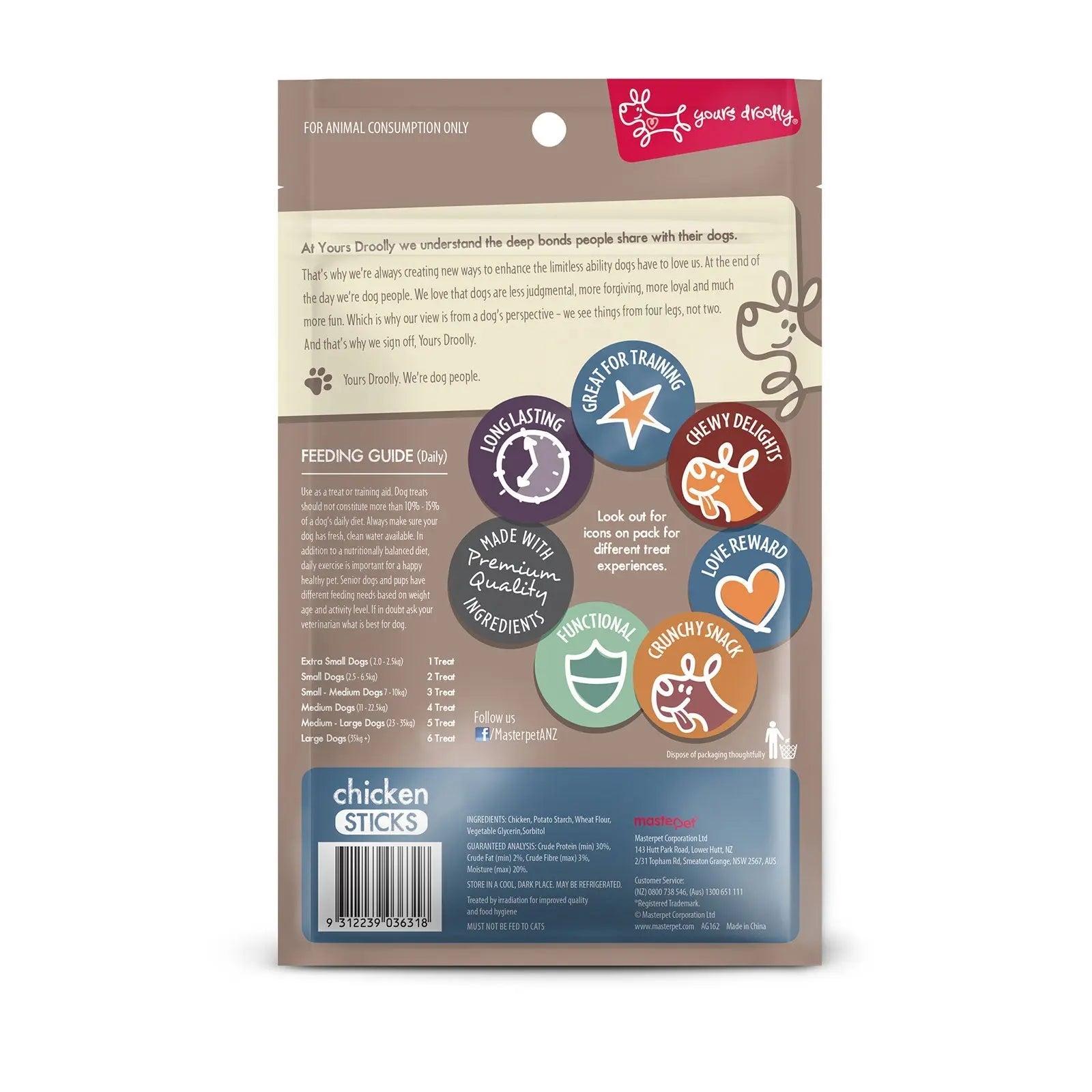 Yours Droolly Chicken Sticks Dog Treat - Kellyville Pets