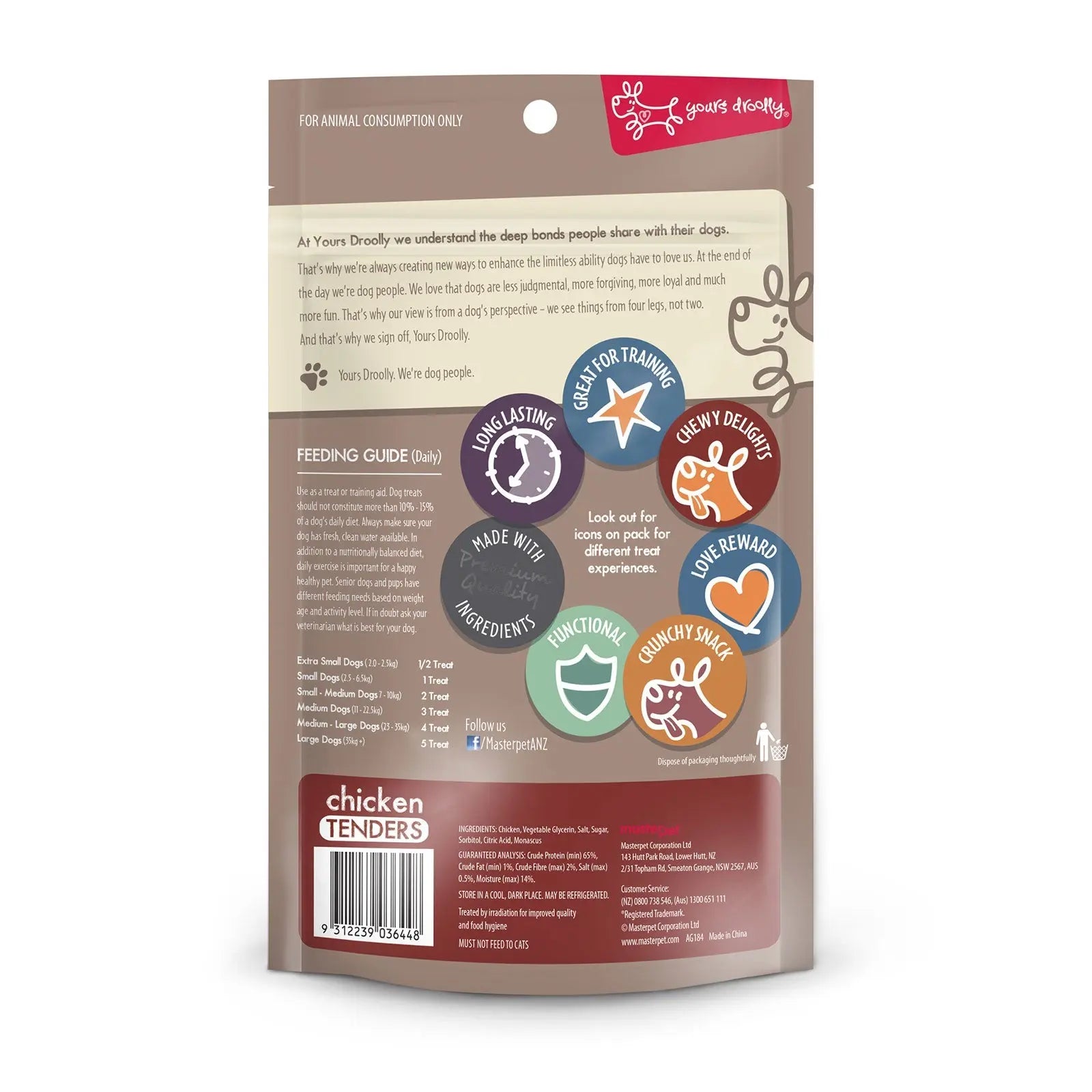 Yours Droolly Chicken Tenders Dog Treat - Kellyville Pets
