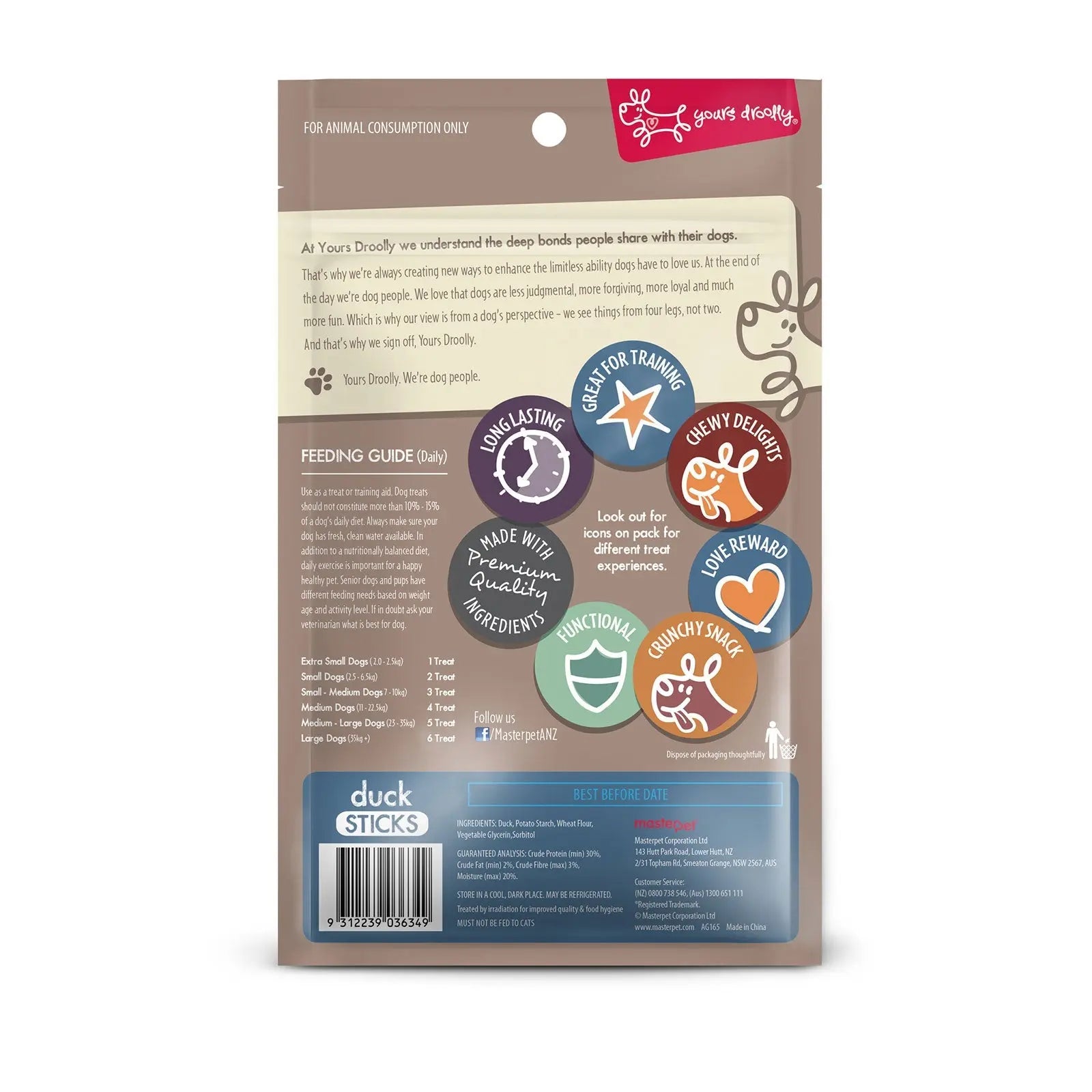 Yours Droolly Duck Sticks Dog Treat - Kellyville Pets