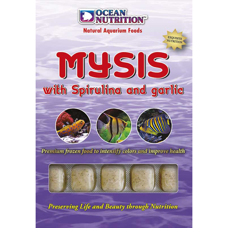 Ocean Nutrition Frozen Mysis with Spirulina and Garlic