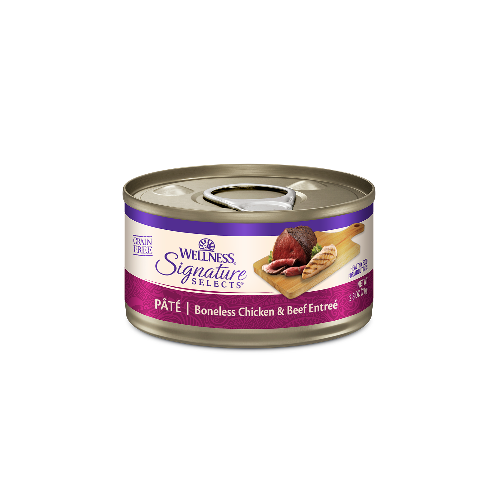 Wellness CORE Signature Selects Cat Food Can Adult Boneless Chicken & Beef Entreé