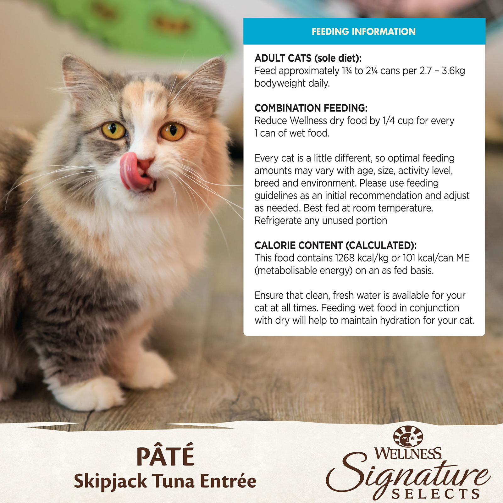 Wellness CORE Signature Selects Cat Food Can Adult Skipjack Tuna Entreé