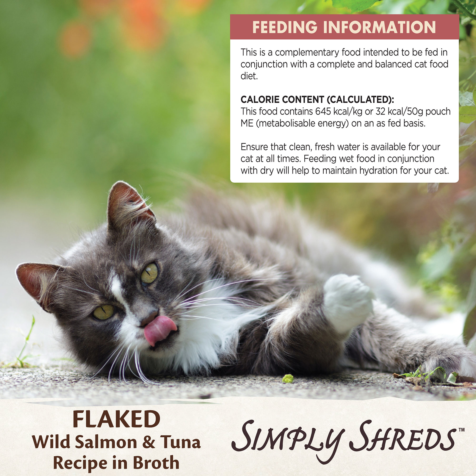 Wellness CORE Simply Shreds Cat Food Pouch Adult Flaked Wild Salmon & Tuna in Broth