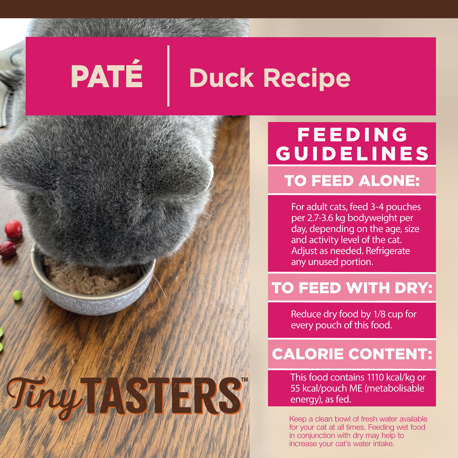 Wellness CORE Tiny Tasters Cat Food Pouch Adult Smooth Pâté Duck