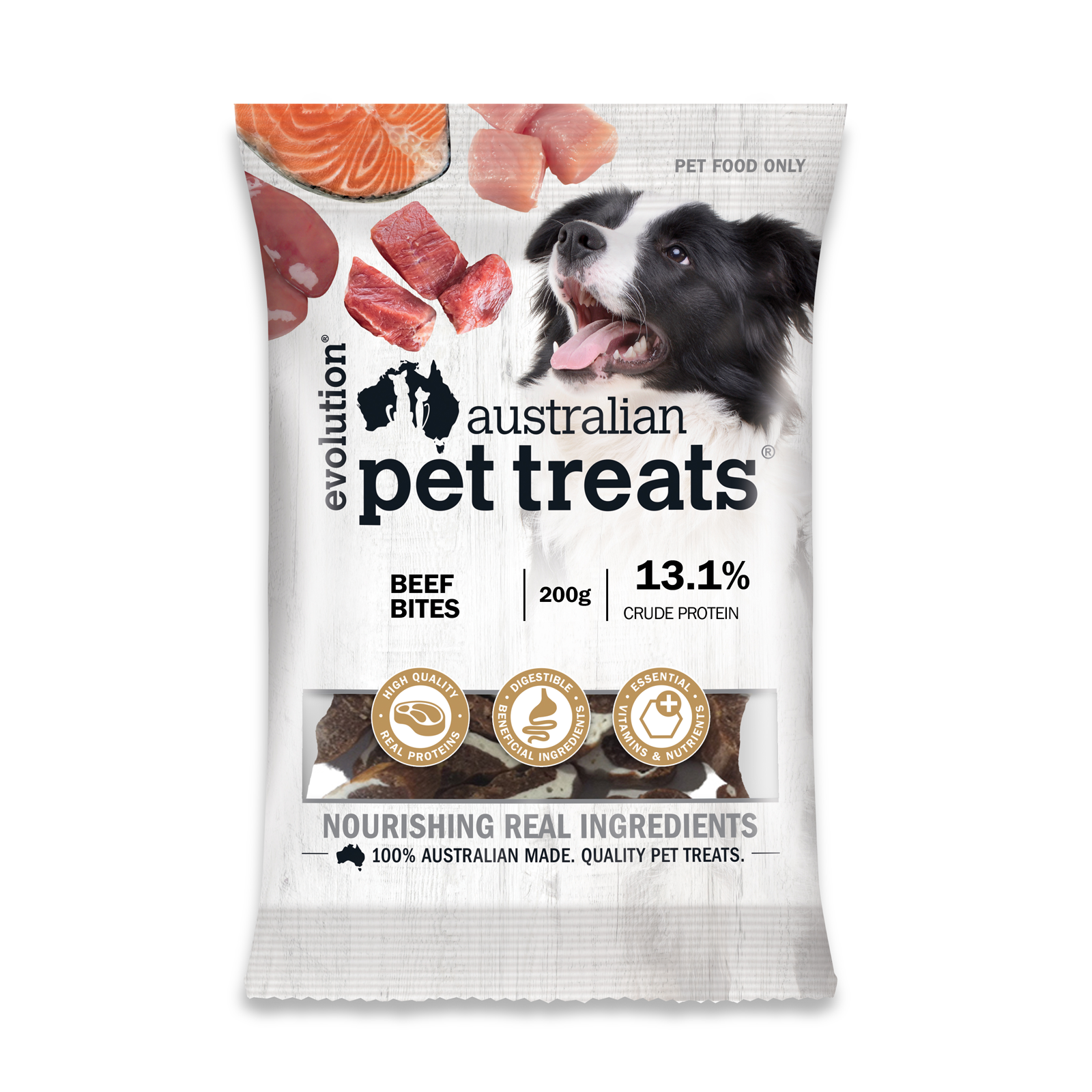 Evolution Australian Pet Treats Beef Bites with Marrowbone Dog Treat
