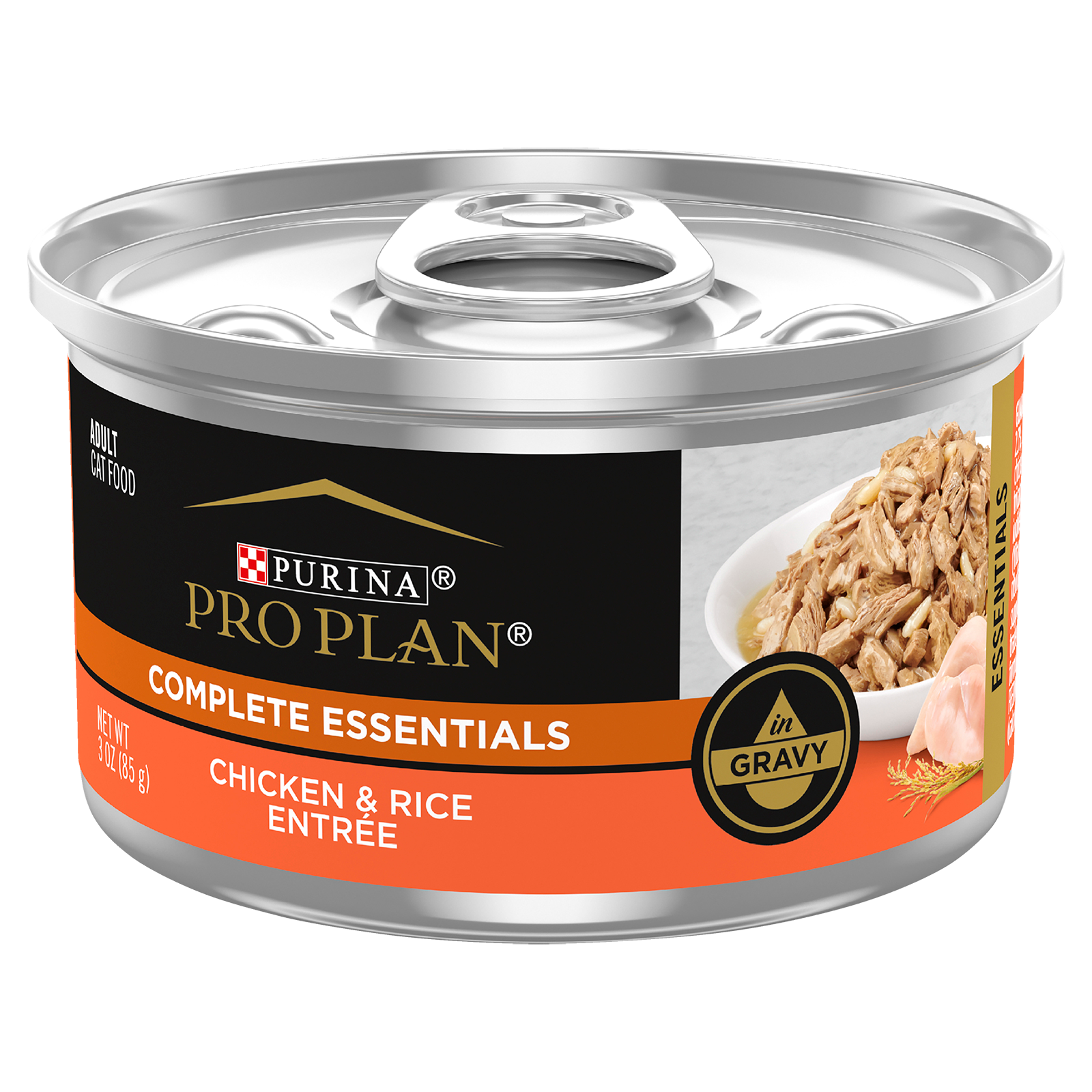 Pro Plan Cat Food Can Adult Complete Essentials Chicken & Rice Entrée