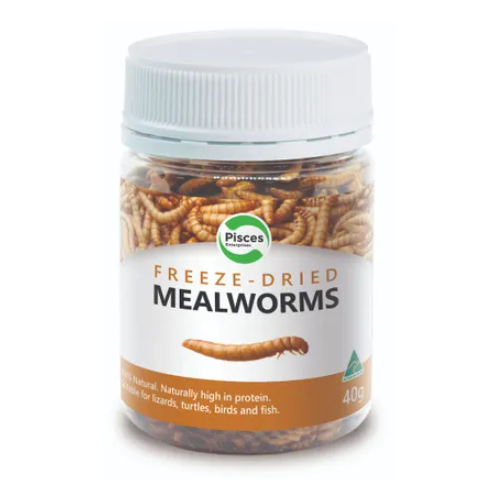 Pisces Freeze Dried Mealworms Jar