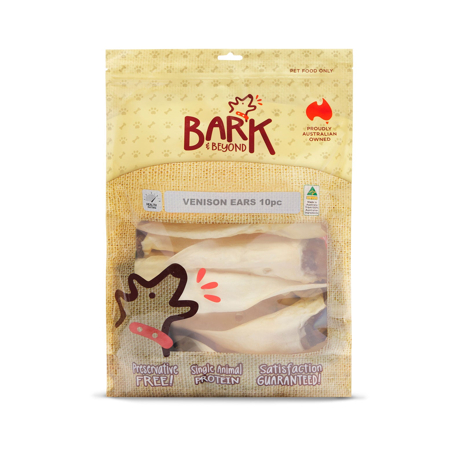 Bark & Beyond Venison Ears 10 pack