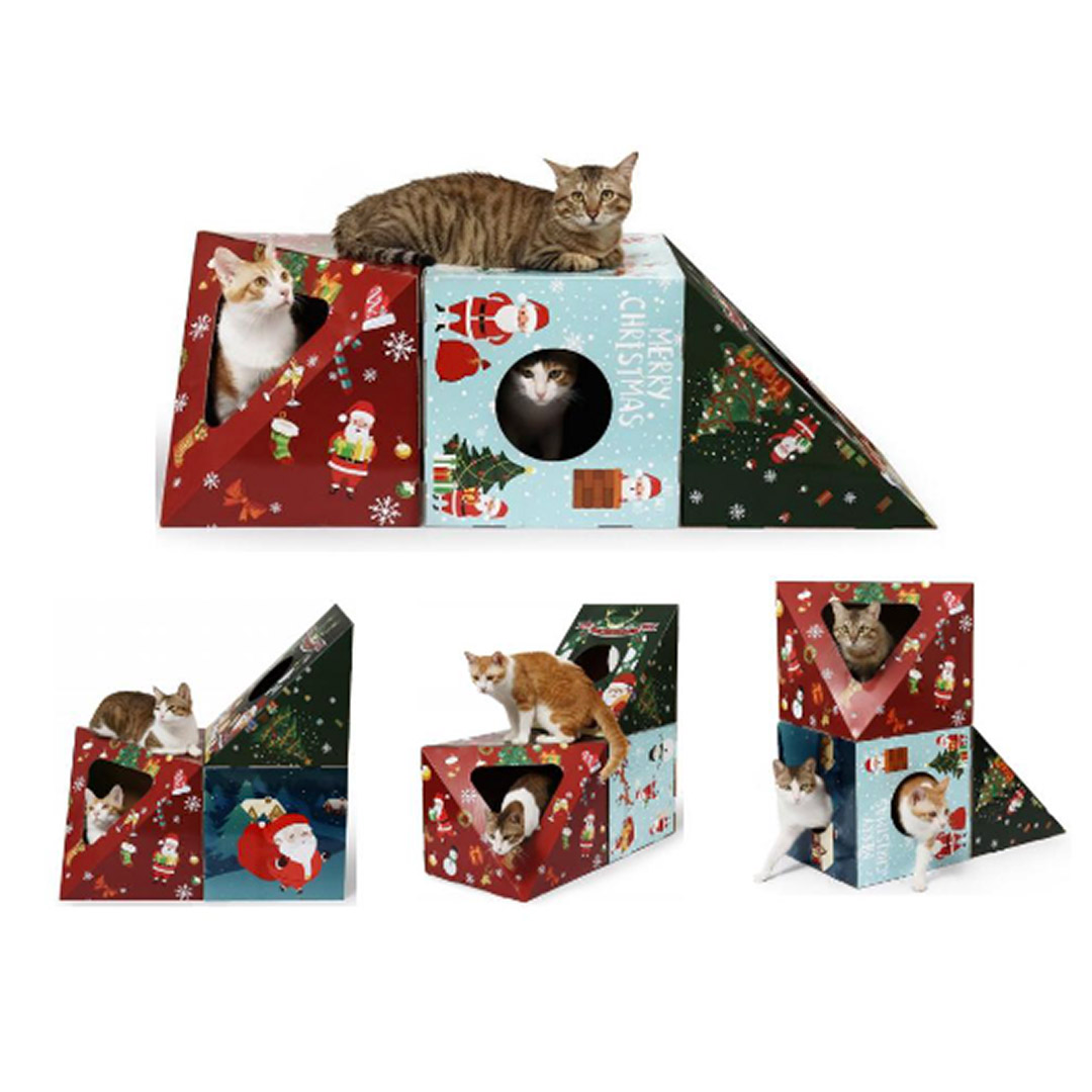Kazoo Xmas Cat Toy Kitty Christmas Jumble Box
