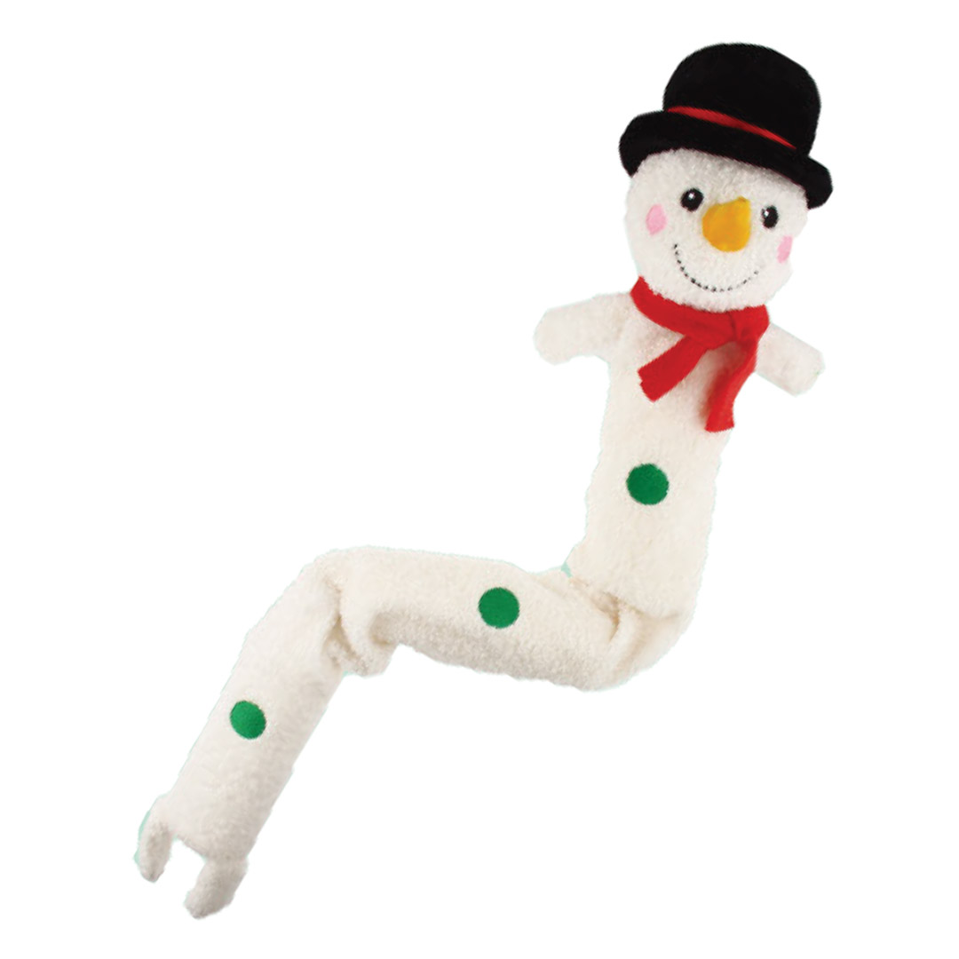 Kazoo Xmas Dog Toy Plush Super Long Snowman