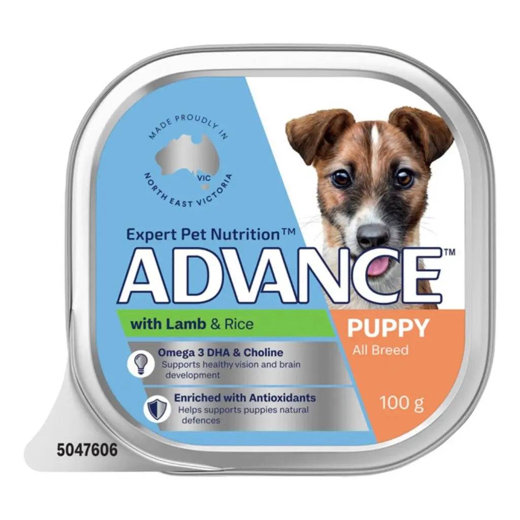 Advance Dog Food Tray Puppy Lamb - Kellyville Pets
