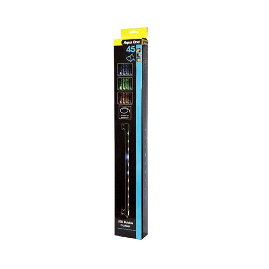 Aqua One Air Stone with LED Bubble Curtain Colour Lights Aqua One