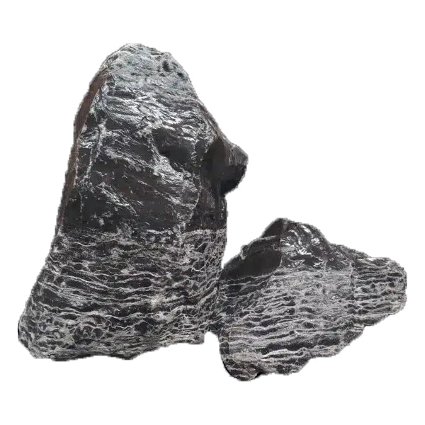 Natural Rock Black and White Thin Line Stone PER KILO