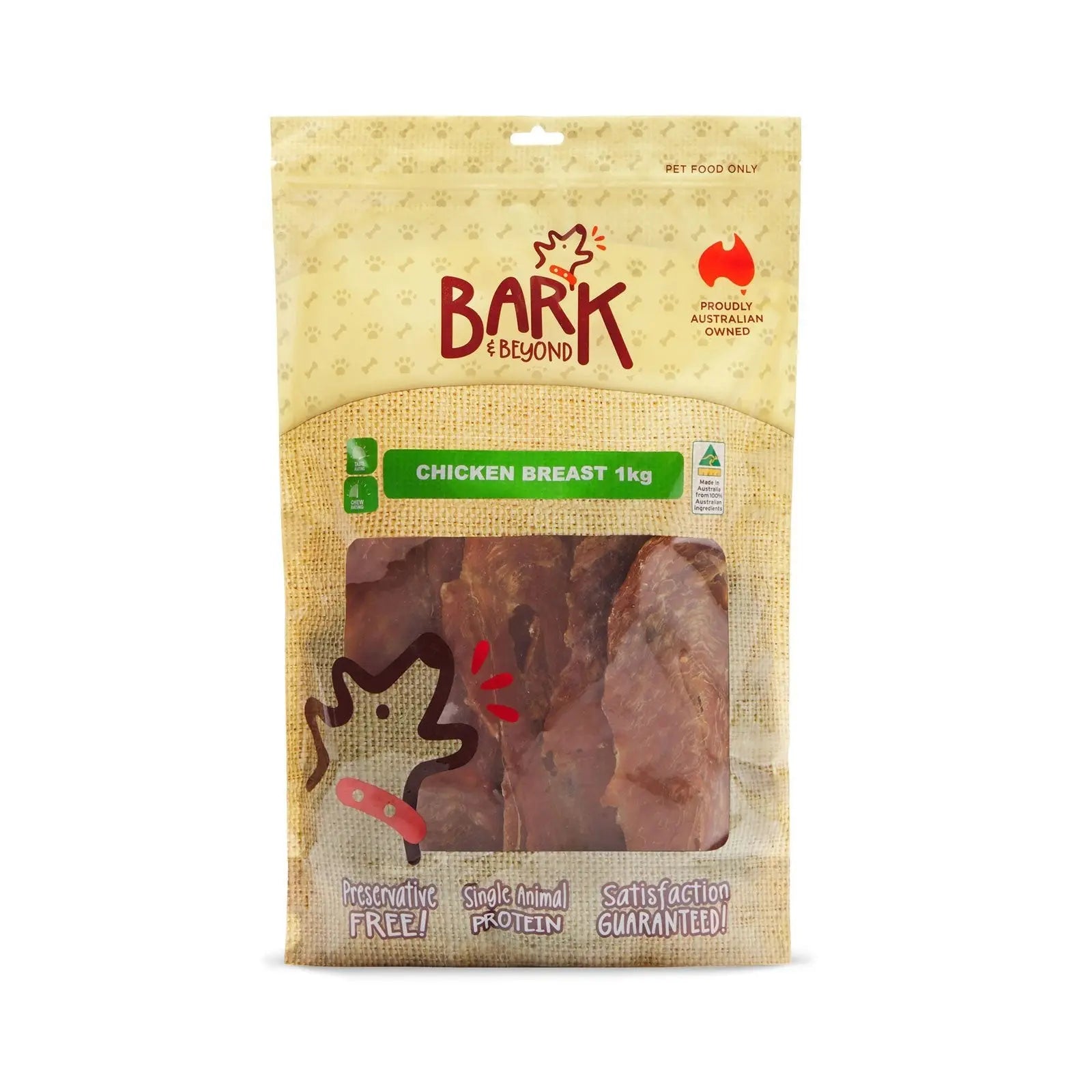 Bark & Beyond Chicken Breast 1kg - Kellyville Pets