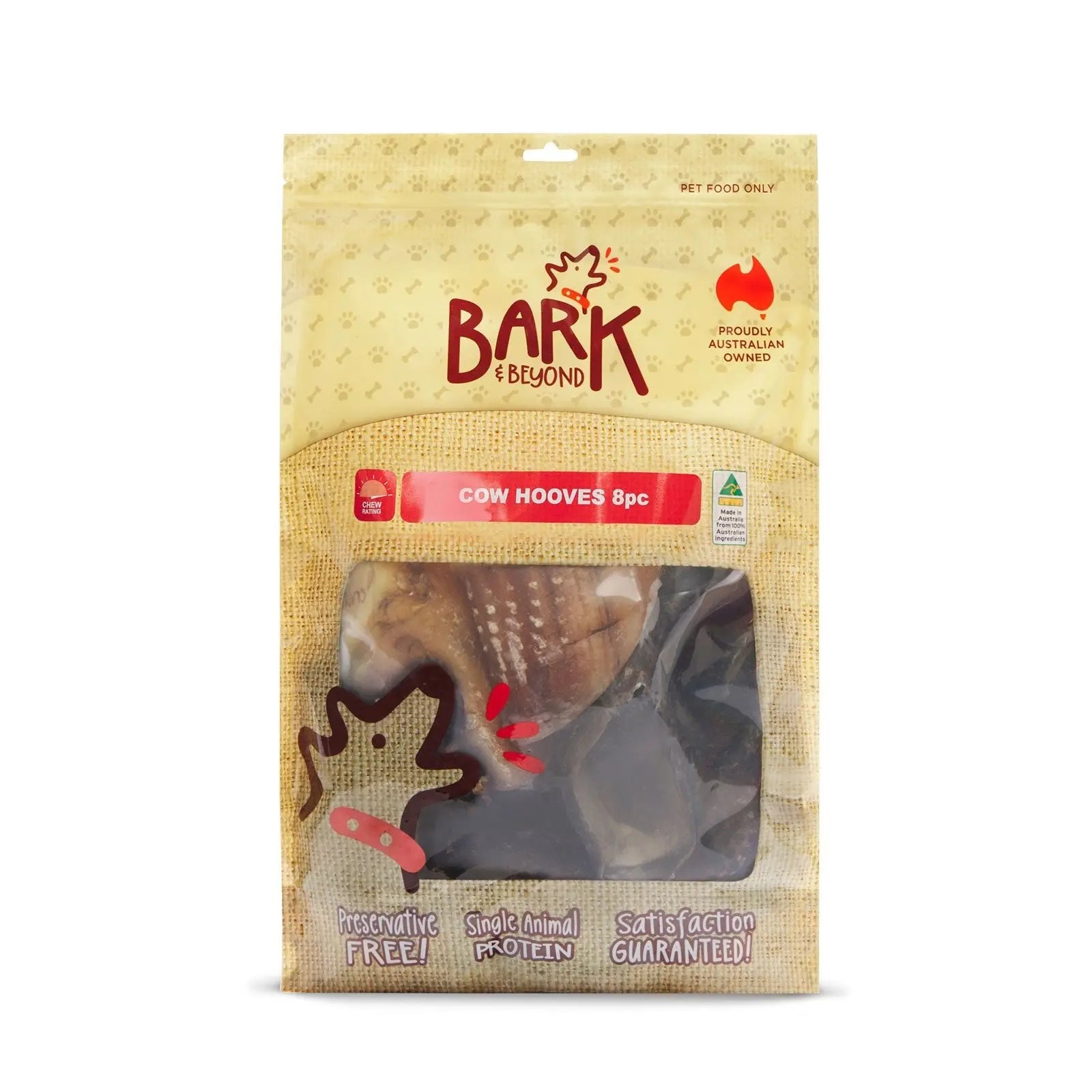 Bark & Beyond Cow Hooves 8pk - Kellyville Pets