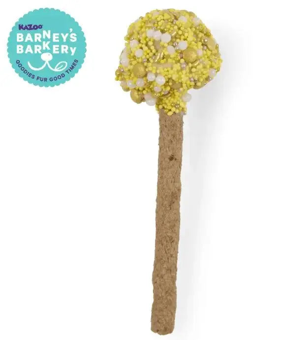 Barney's Barkery Dog Cake Pop - Yellow Barneys Barkery