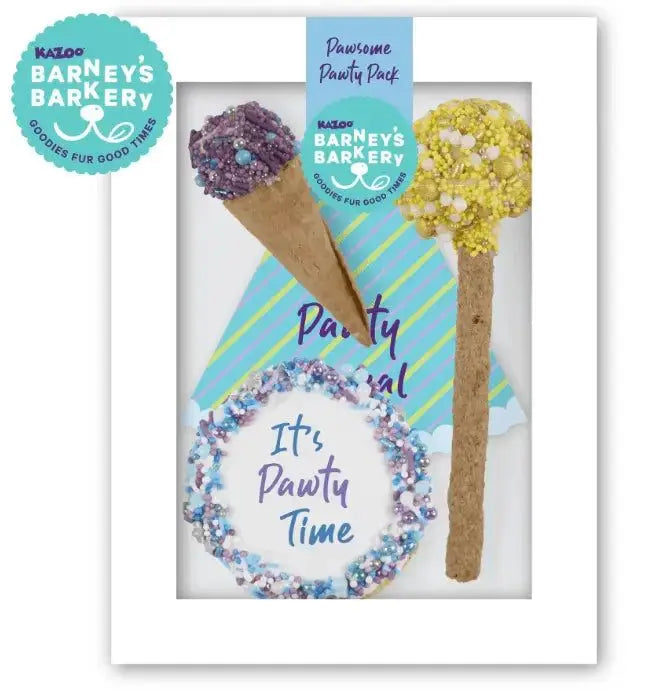 Barney's Barkery Dog Treats Birthday Party Pack - Blue Barneys Barkery