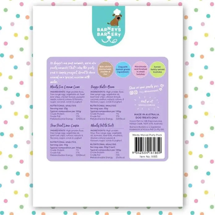 Barney's Barkery Meaty Marvel Pack Barneys Barkery