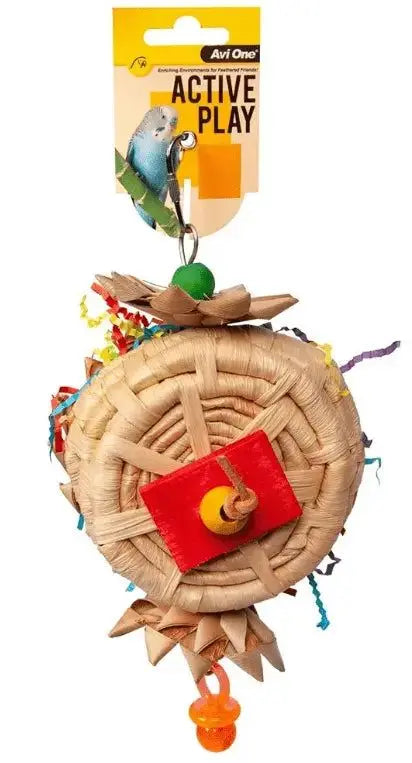 Basket with Palm Flowers Bird Toy Avi One