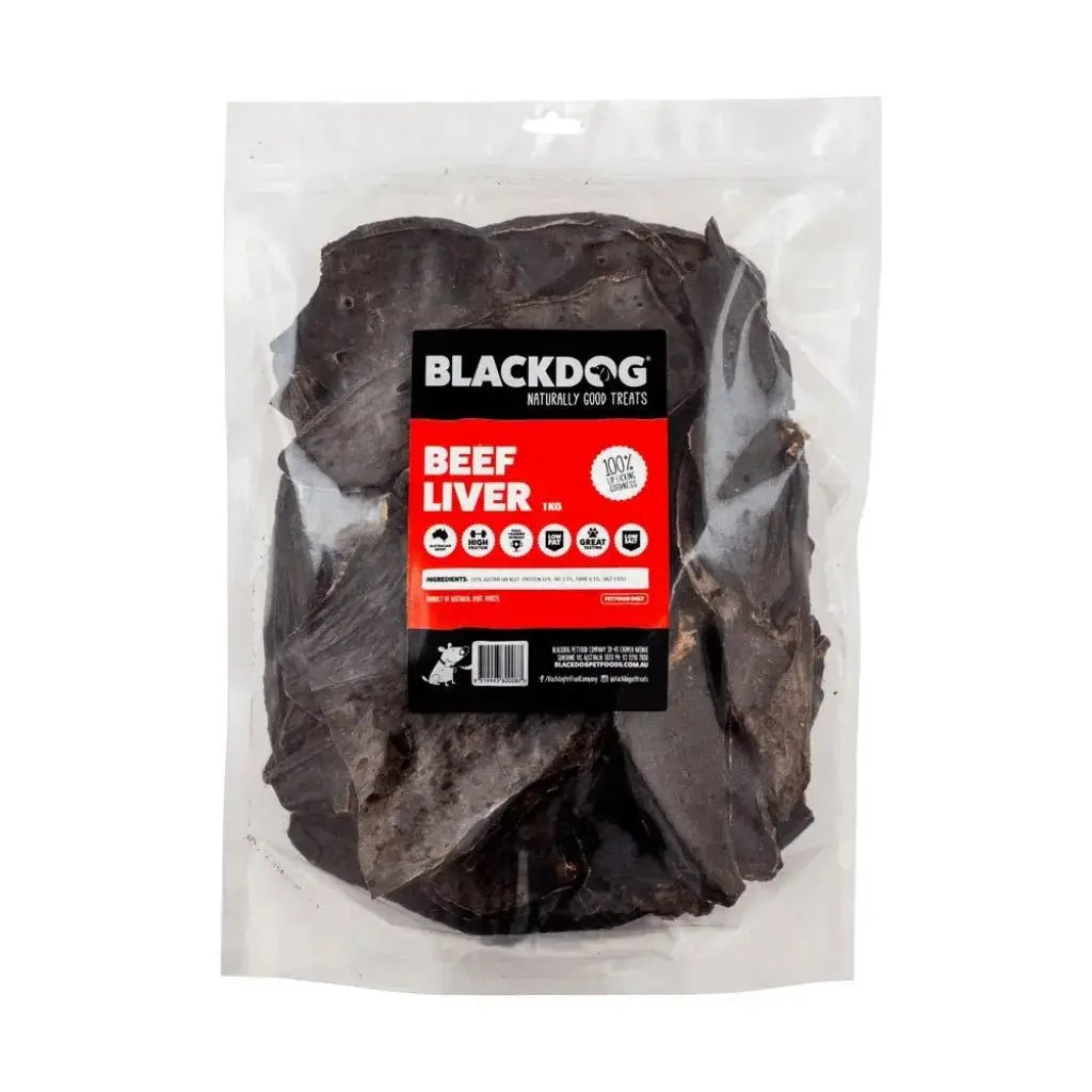Black Dog Beef Liver Treats 1kg Black Dog