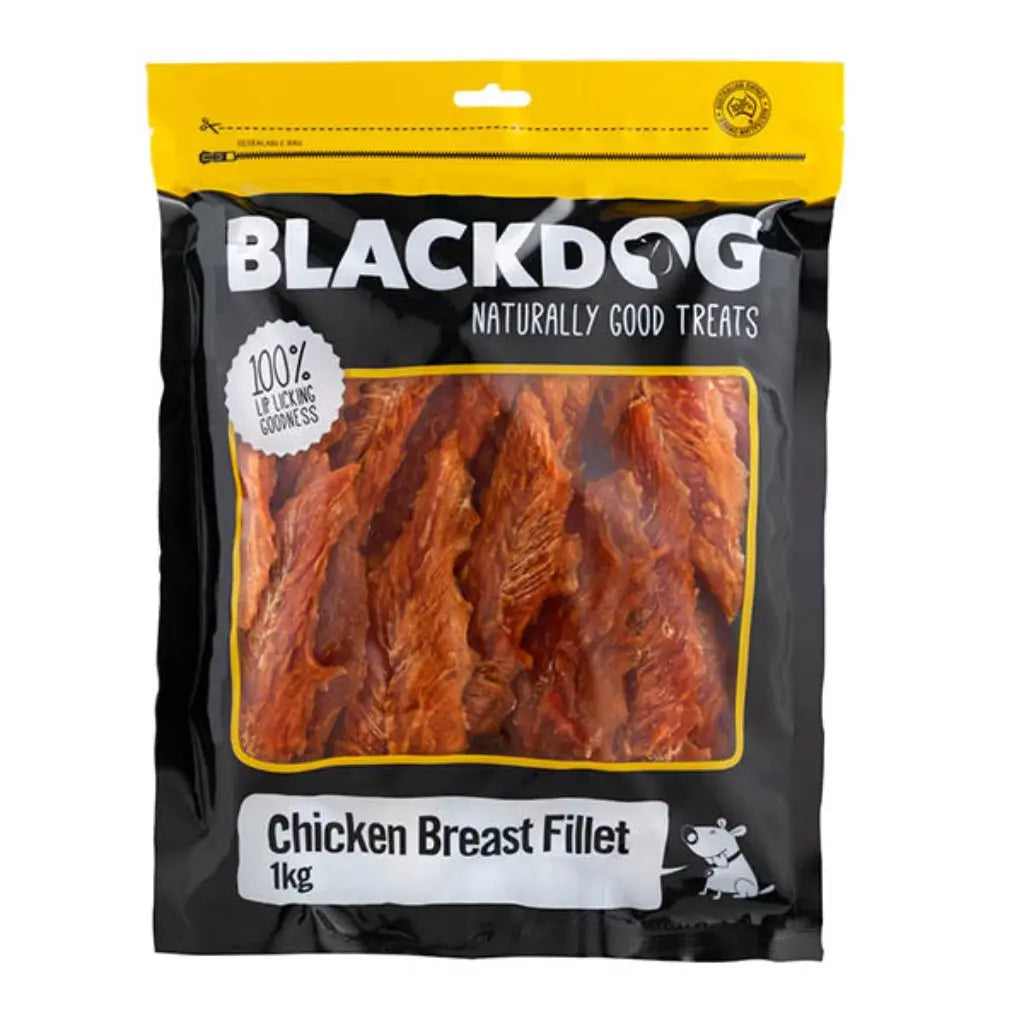 Black Dog Chicken Breast Fillet 1kg - Kellyville Pets