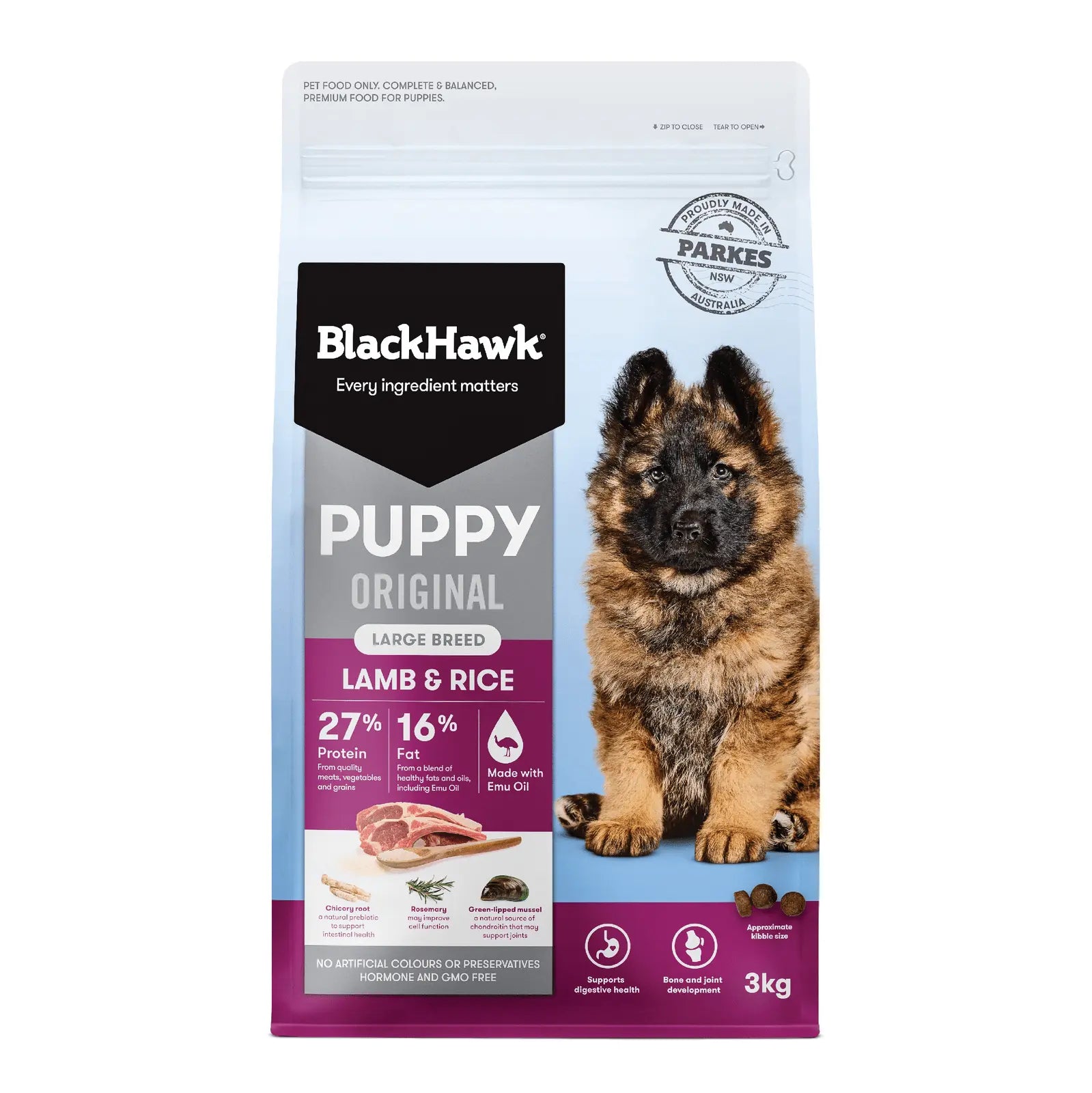 Black Hawk Dog Food Puppy Large Breed Lamb & Rice - Kellyville Pets