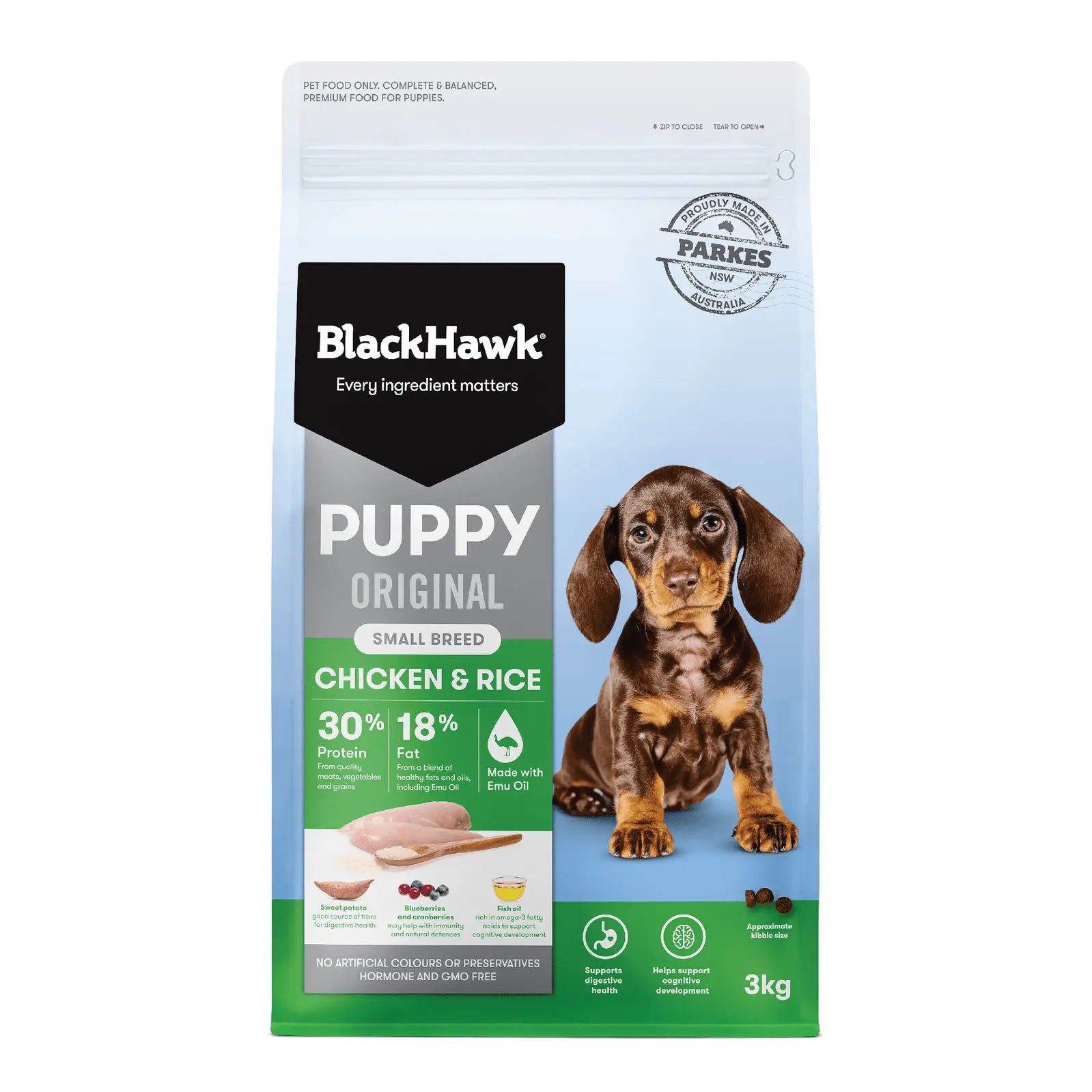 Black Hawk Dog Food Puppy Small Breed Chicken & Rice - Kellyville Pets