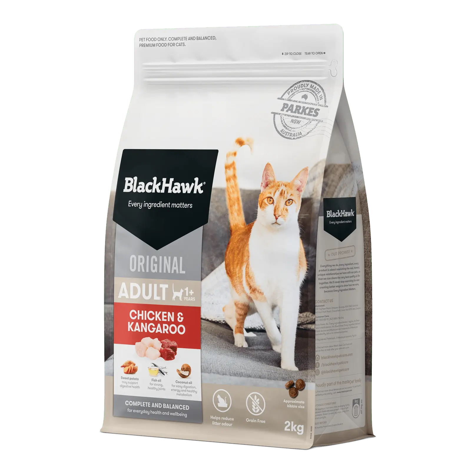 Black Hawk Original Cat Food Adult Chicken & Kangaroo - Kellyville Pets