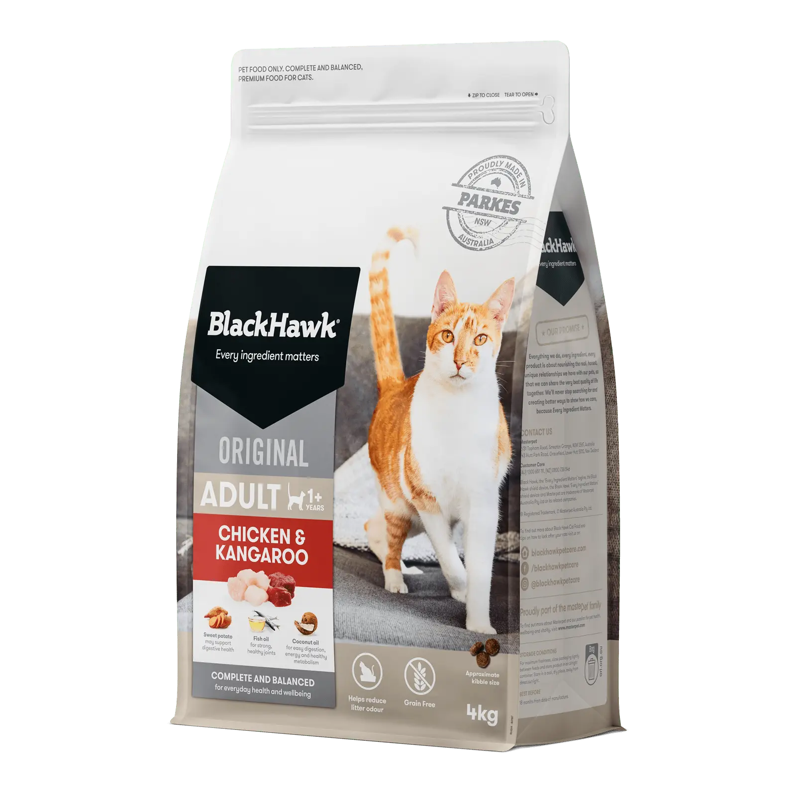Black Hawk Original Cat Food Adult Chicken & Kangaroo - Kellyville Pets