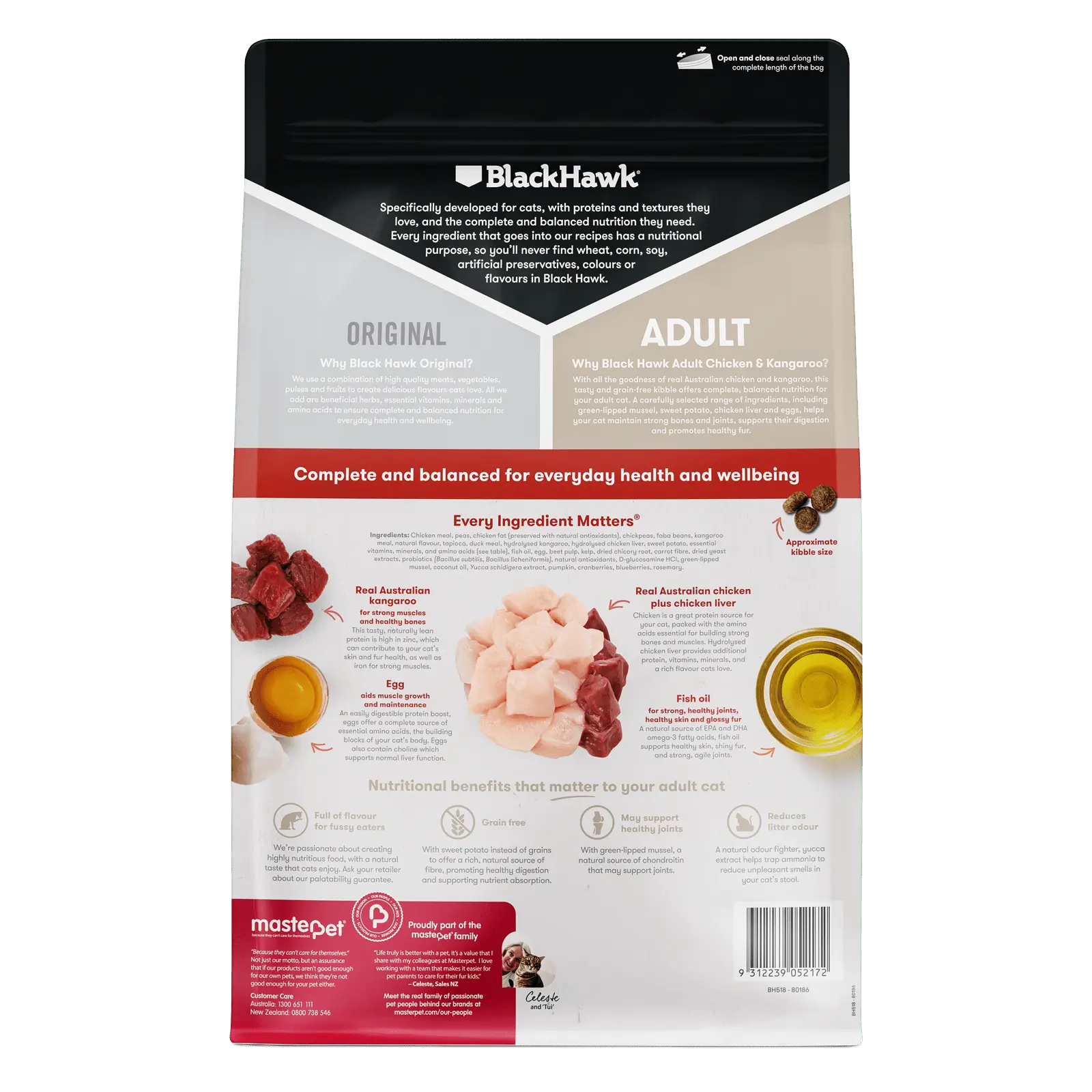 Black Hawk Original Cat Food Adult Chicken & Kangaroo - Kellyville Pets