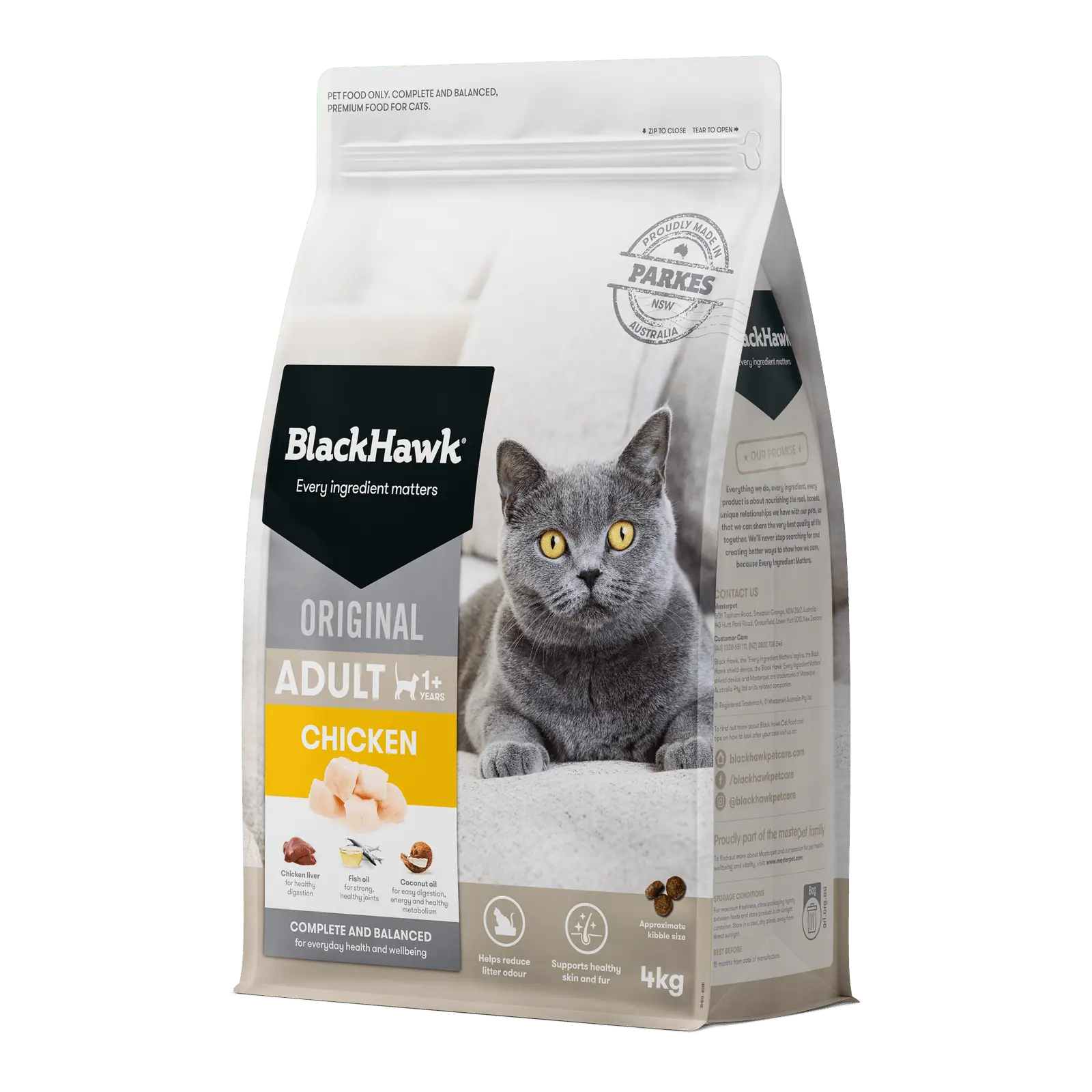 Black Hawk Original Cat Food Adult Chicken - Kellyville Pets