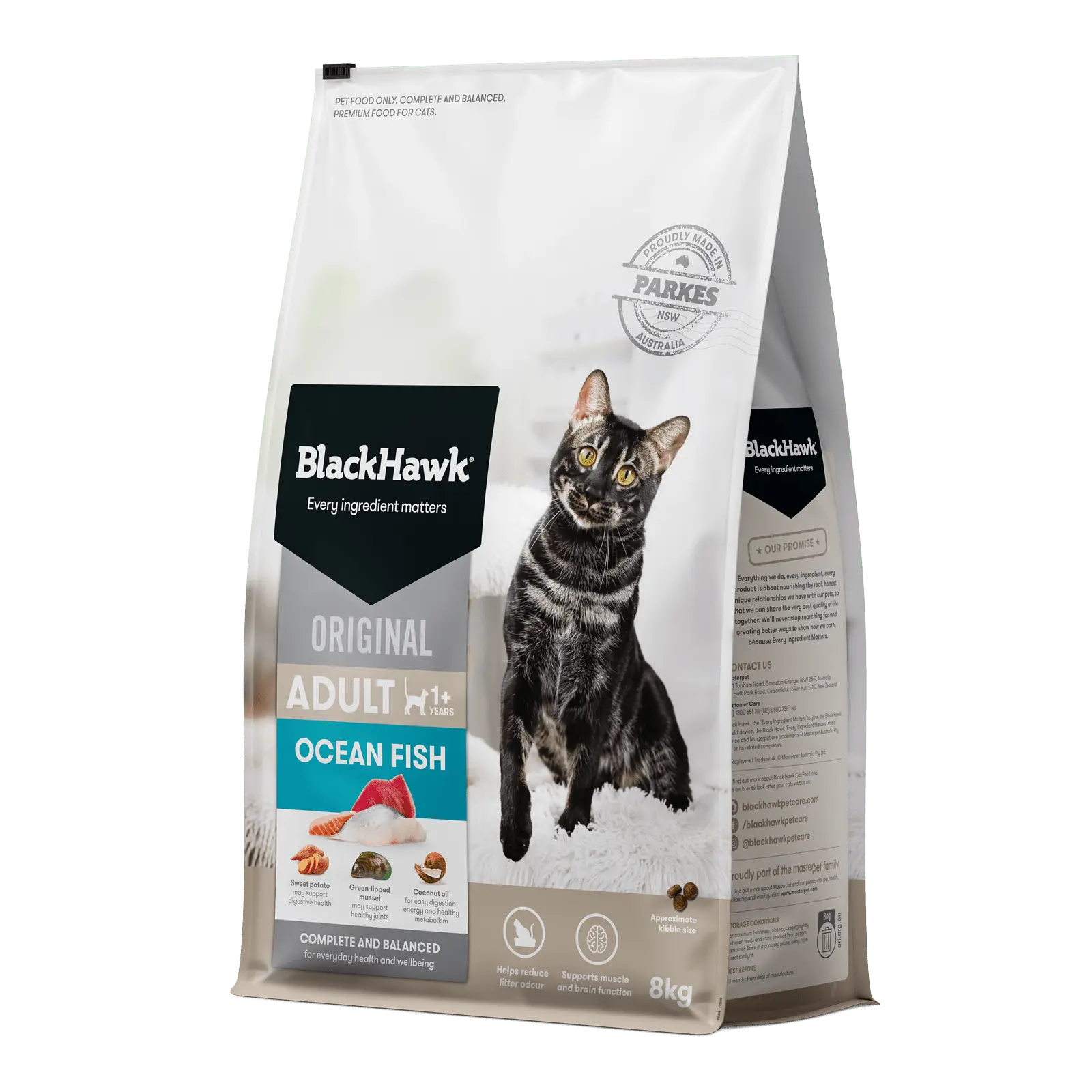 Black Hawk Original Cat Food Adult Ocean Fish - Kellyville Pets