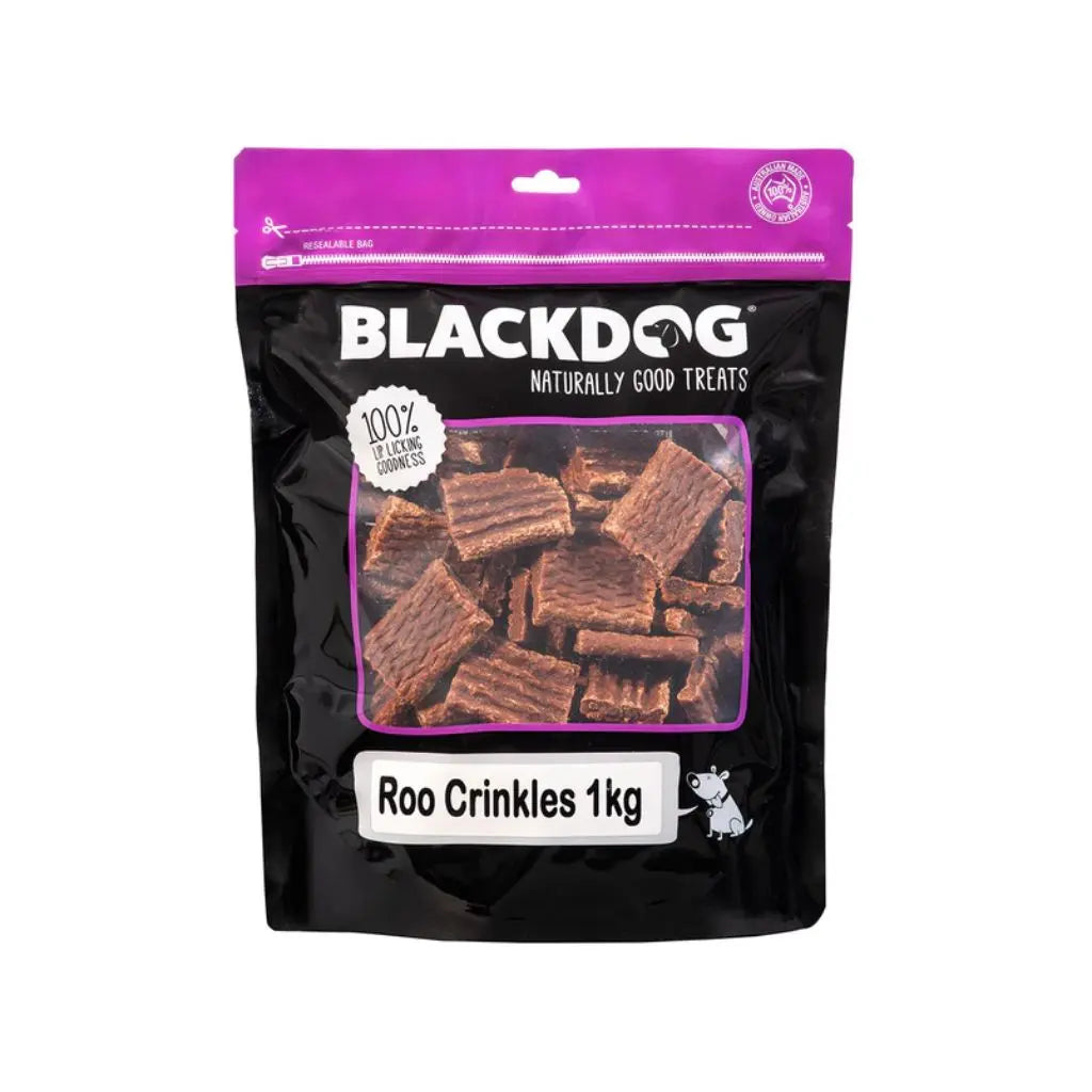Blackdog Roo Crinkles 1kg Black Dog